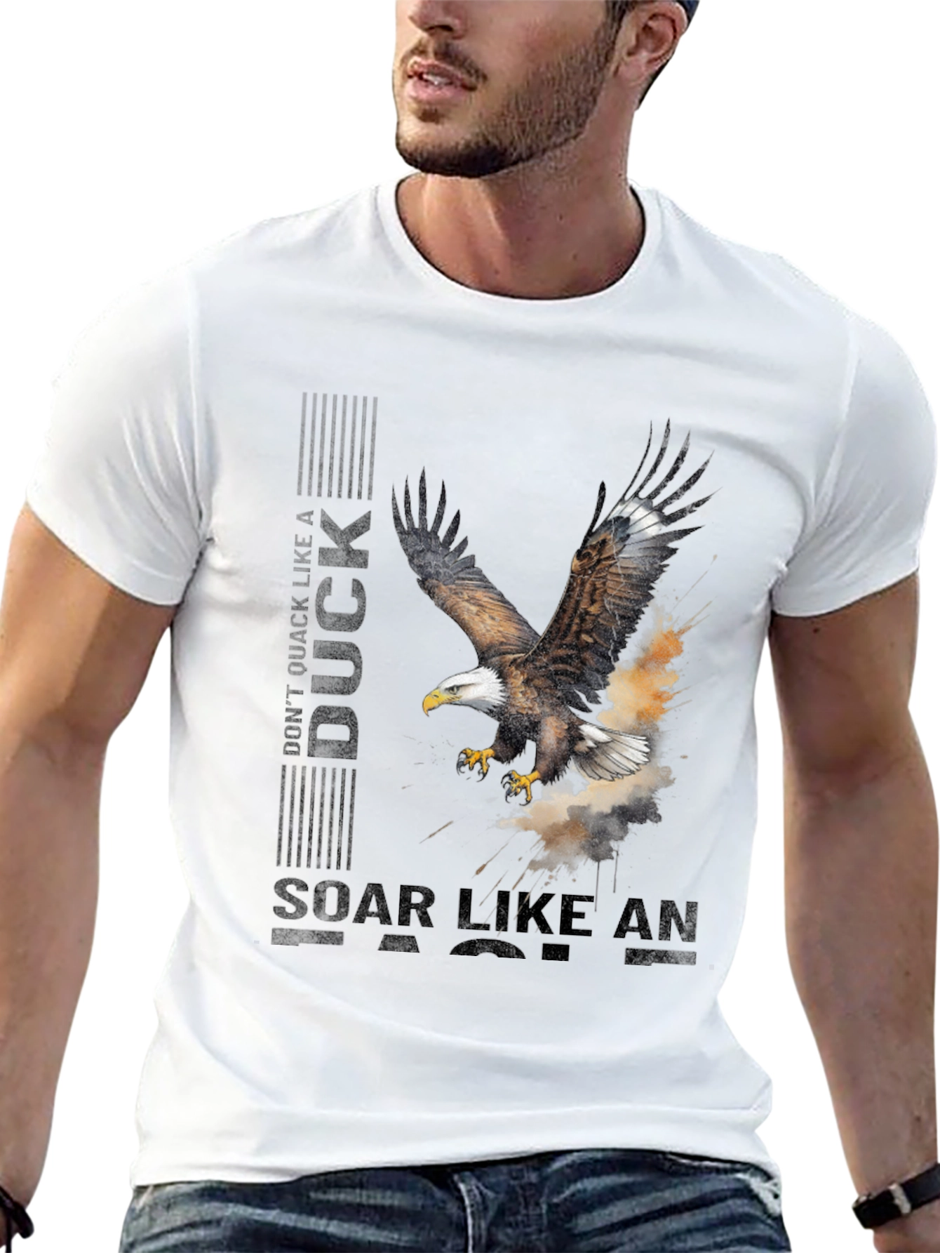 Eagle Soar Graphic Tee - Inspiring Bird Design