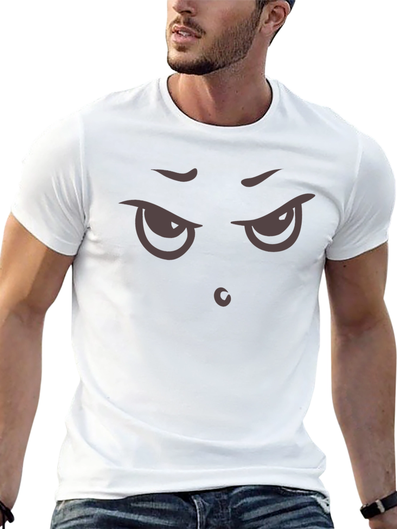 Grumpy Face T-Shirt - Express Your Mood!
