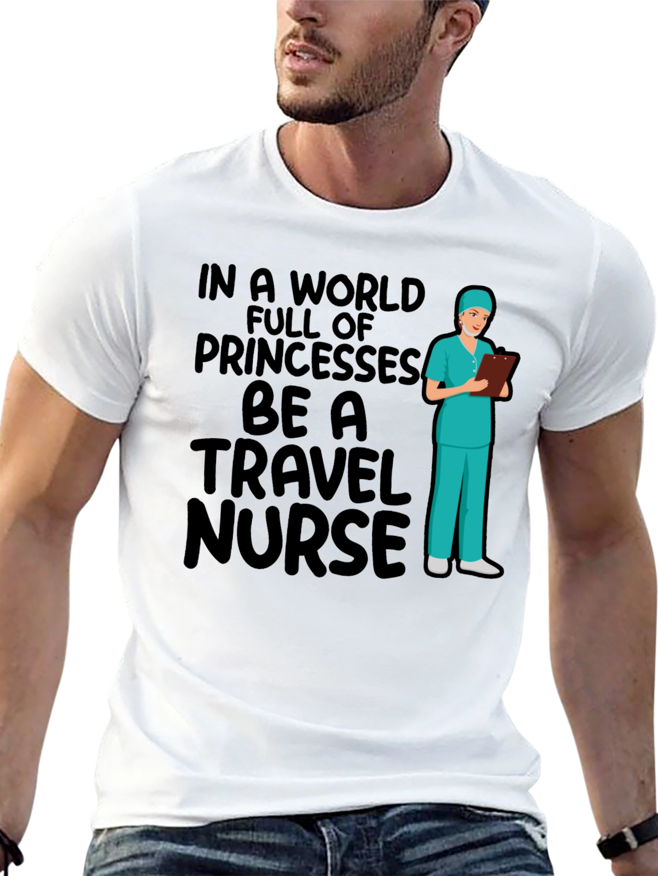 Travel Nurse Graphic Tee - Novelty Gift Idea