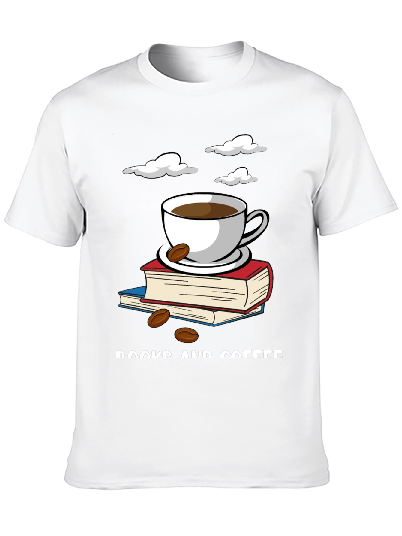Books and Coffee Graphic Tee - Read & Relax!