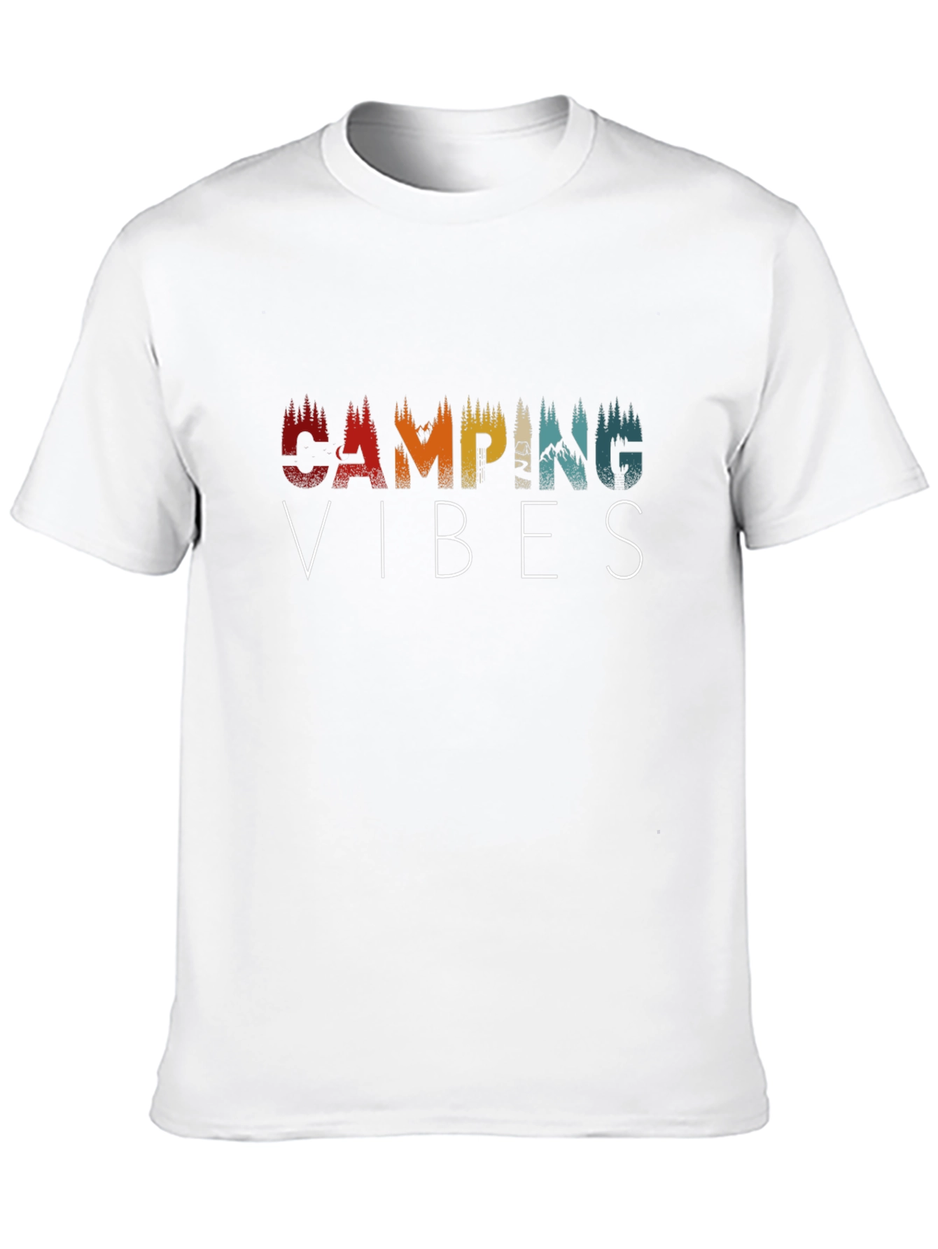 Camping Vibes Graphic T-Shirt - Black