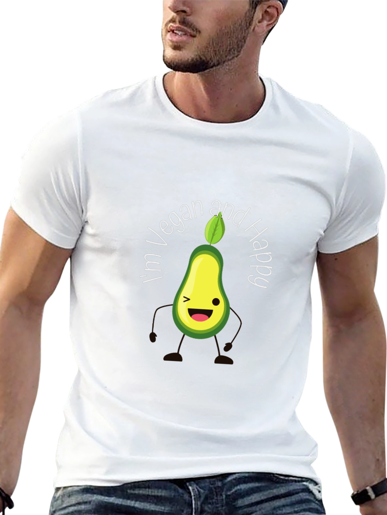 Vegan Avocado Graphic T-Shirt