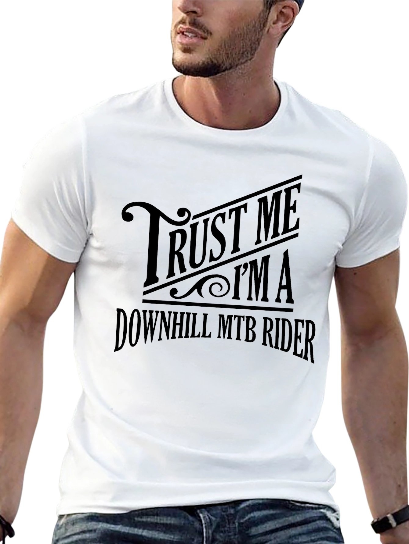 Trust Me Im A Downhill MTB Rider Black T-Shirt