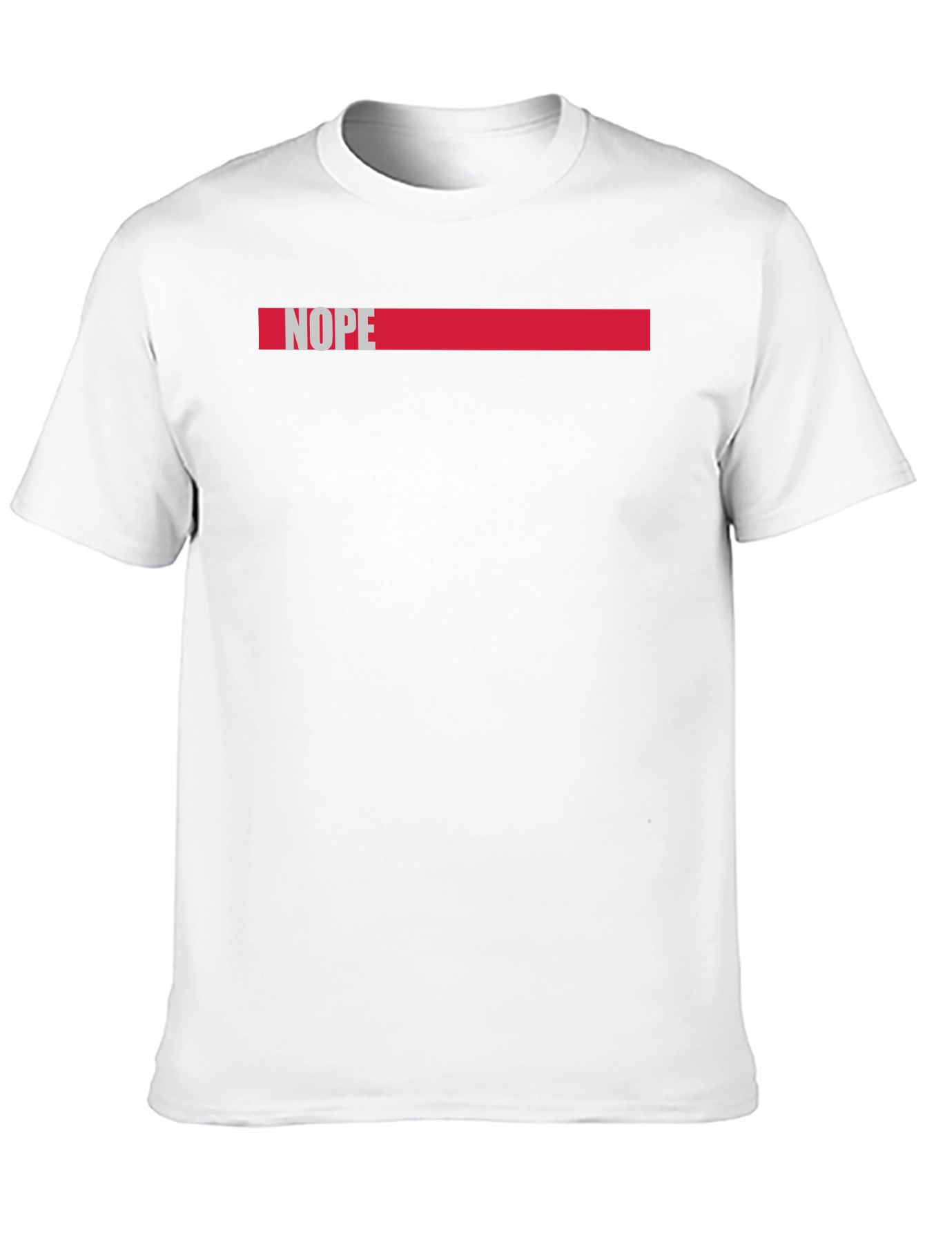 Nope Graphic Tee - Casual Black Cotton T-Shirt