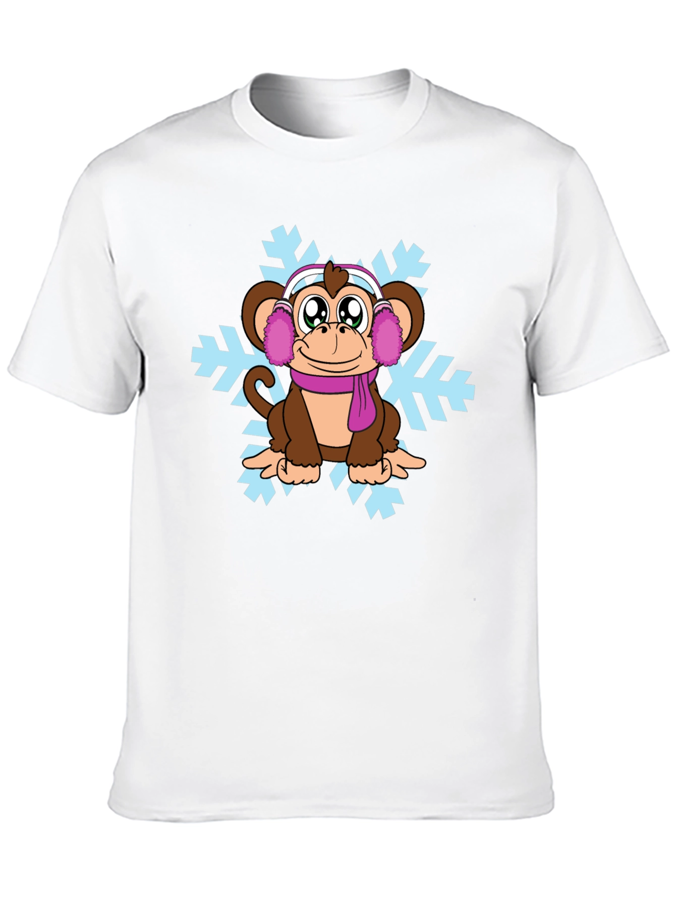 Winter Monkey Graphic T-Shirt