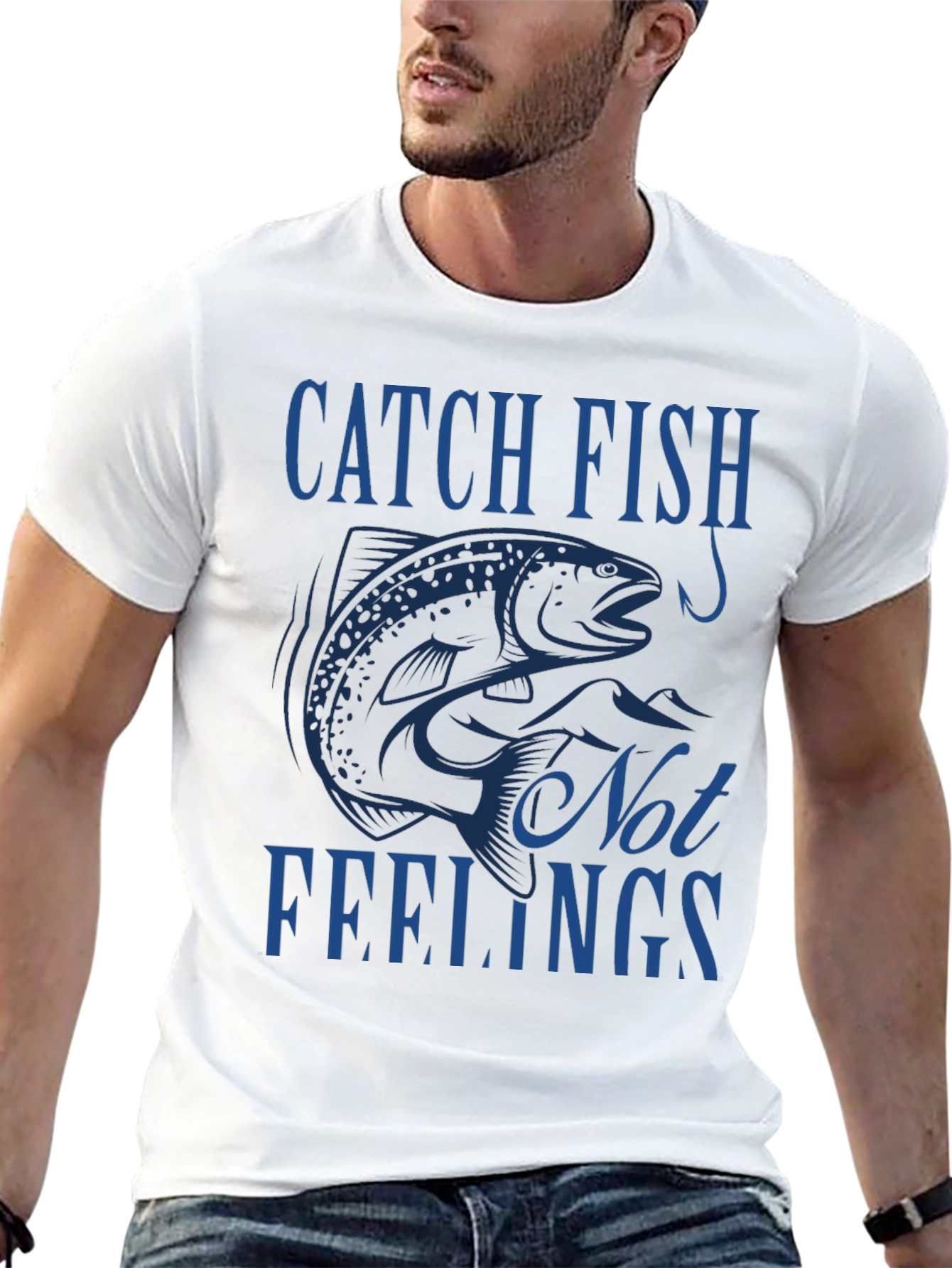 Catch Fish Not Feelings T-Shirt - Fishing Tee