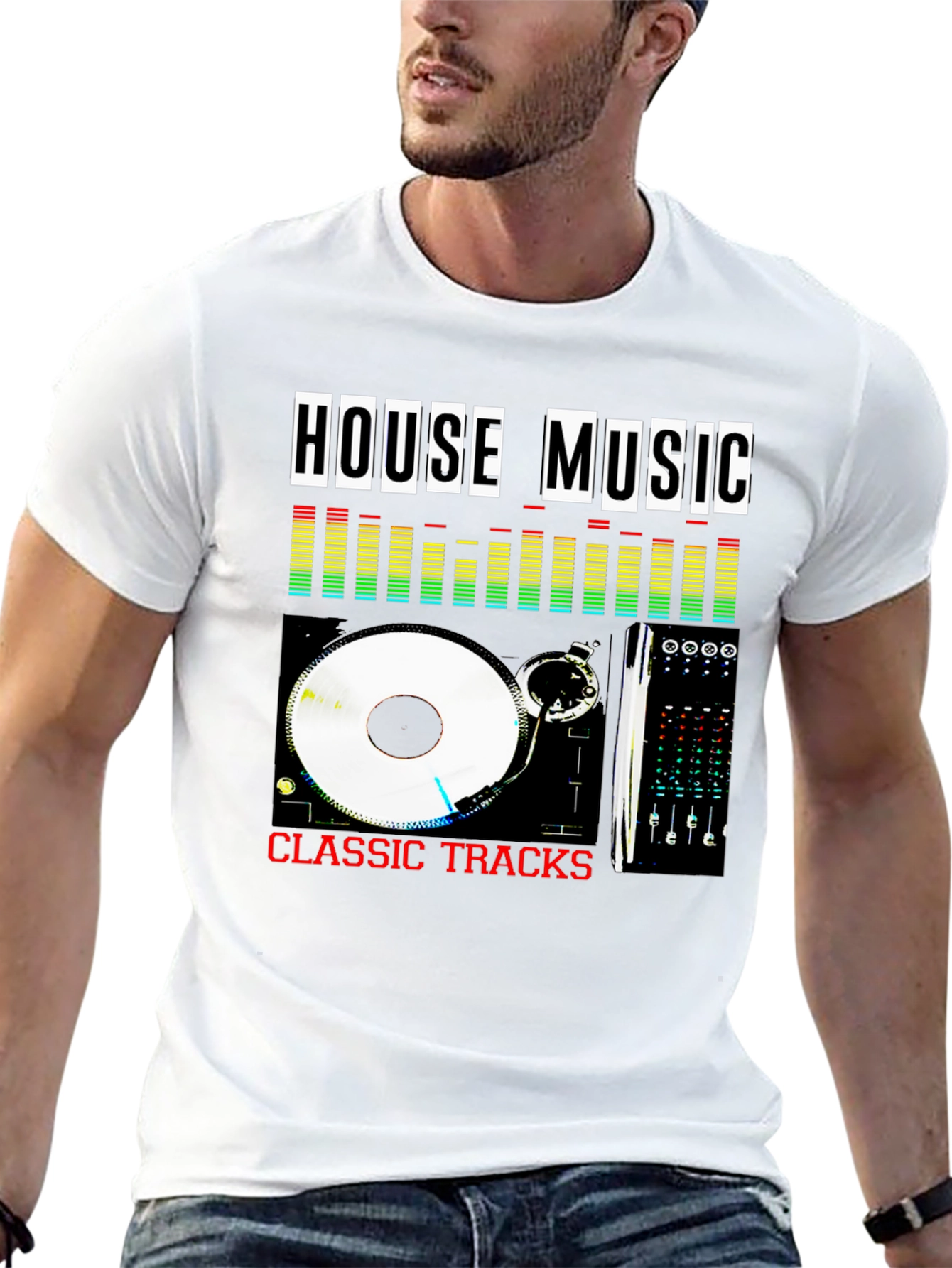 House Music Classic Tracks Black T-Shirt