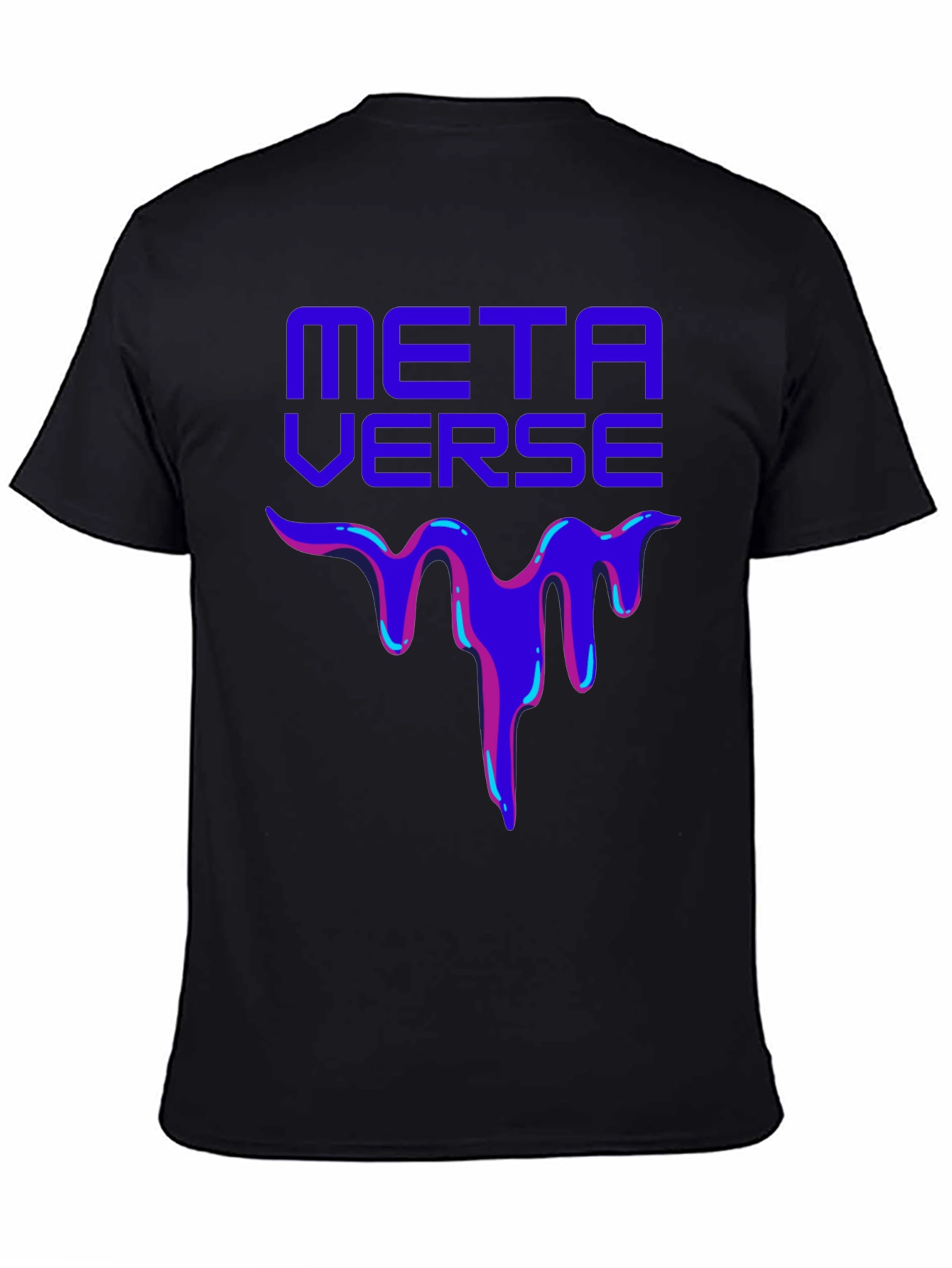 Metaverse Drip Graphic T-Shirt - Trendy Casual Wear