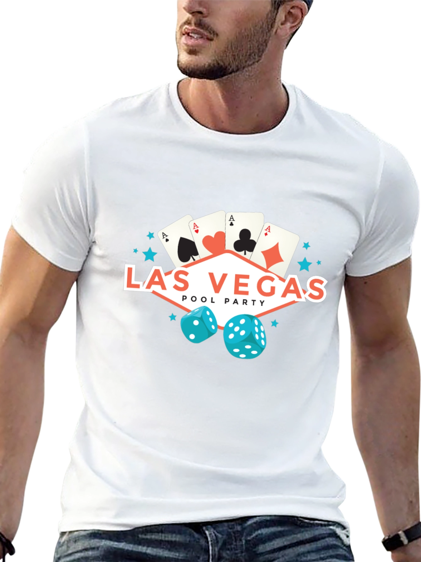 Las Vegas Pool Party Graphic Tee