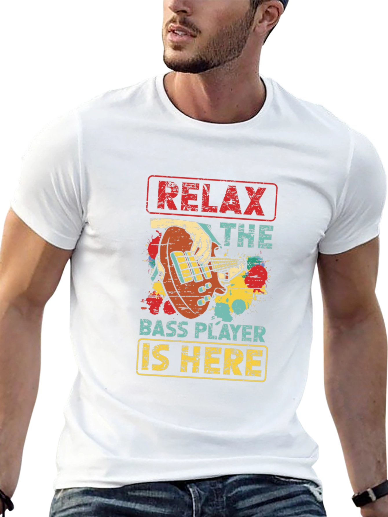 Relax Bass Player Here T-Shirt