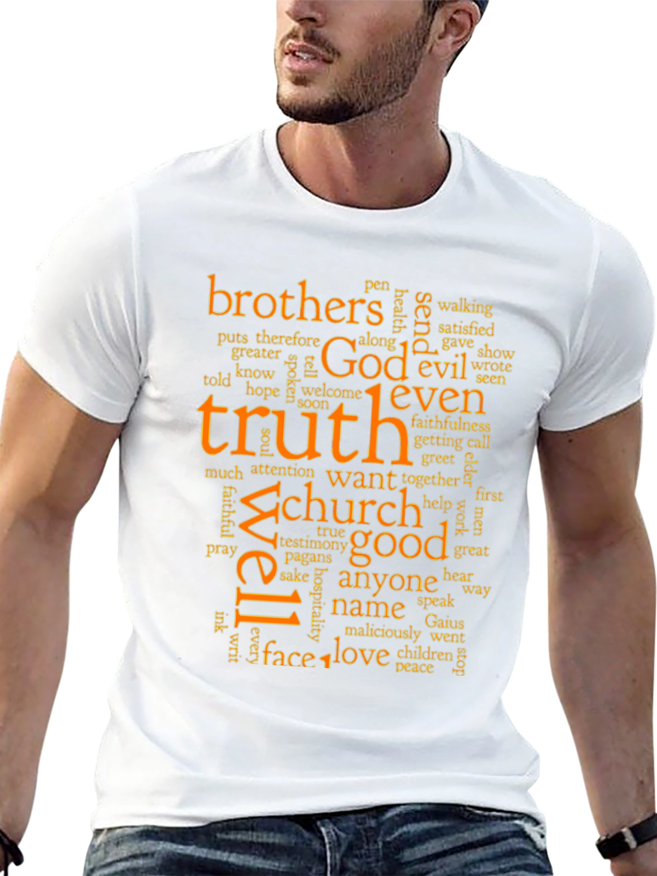 Truth & Faith Word Art Graphic T-Shirt