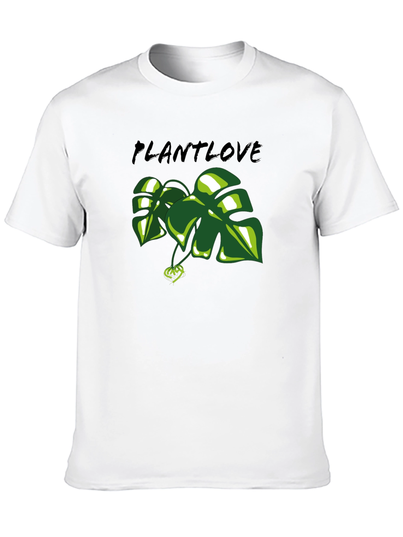 Plant Love T-Shirt - Green Leaf Design