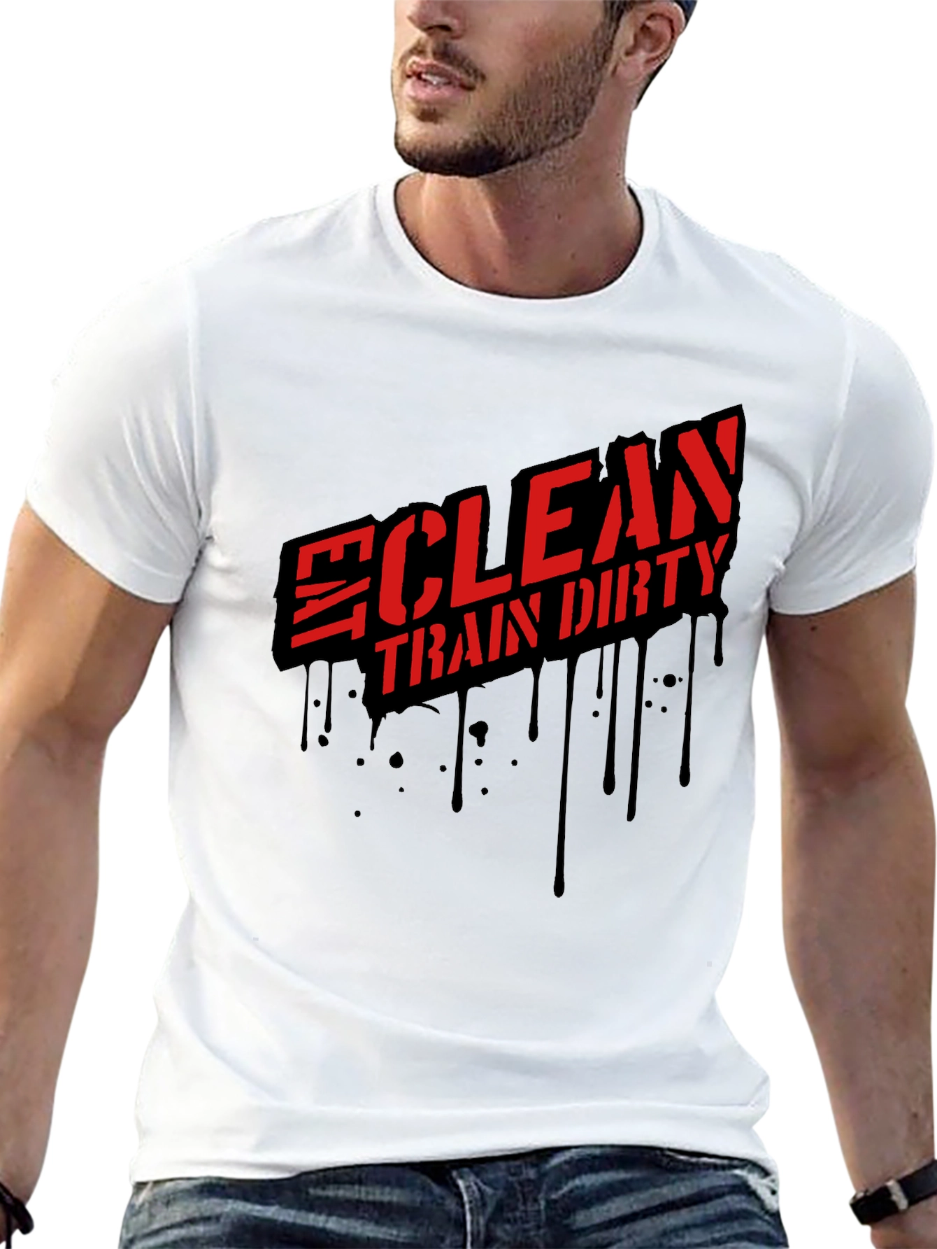 Clean Train Dirty Black Graphic Tee