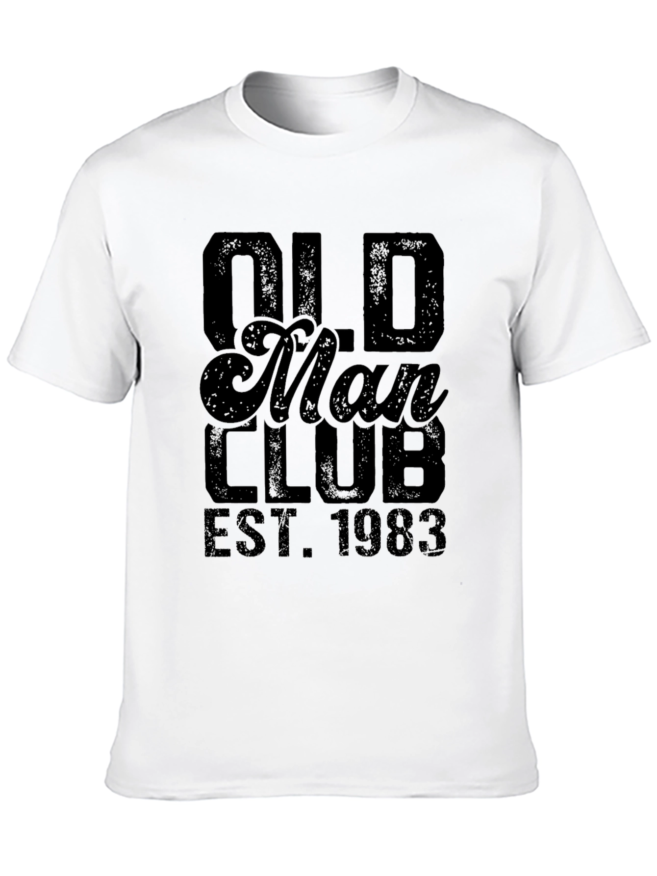 Old Man Club EST. 1983 Black Graphic T-Shirt