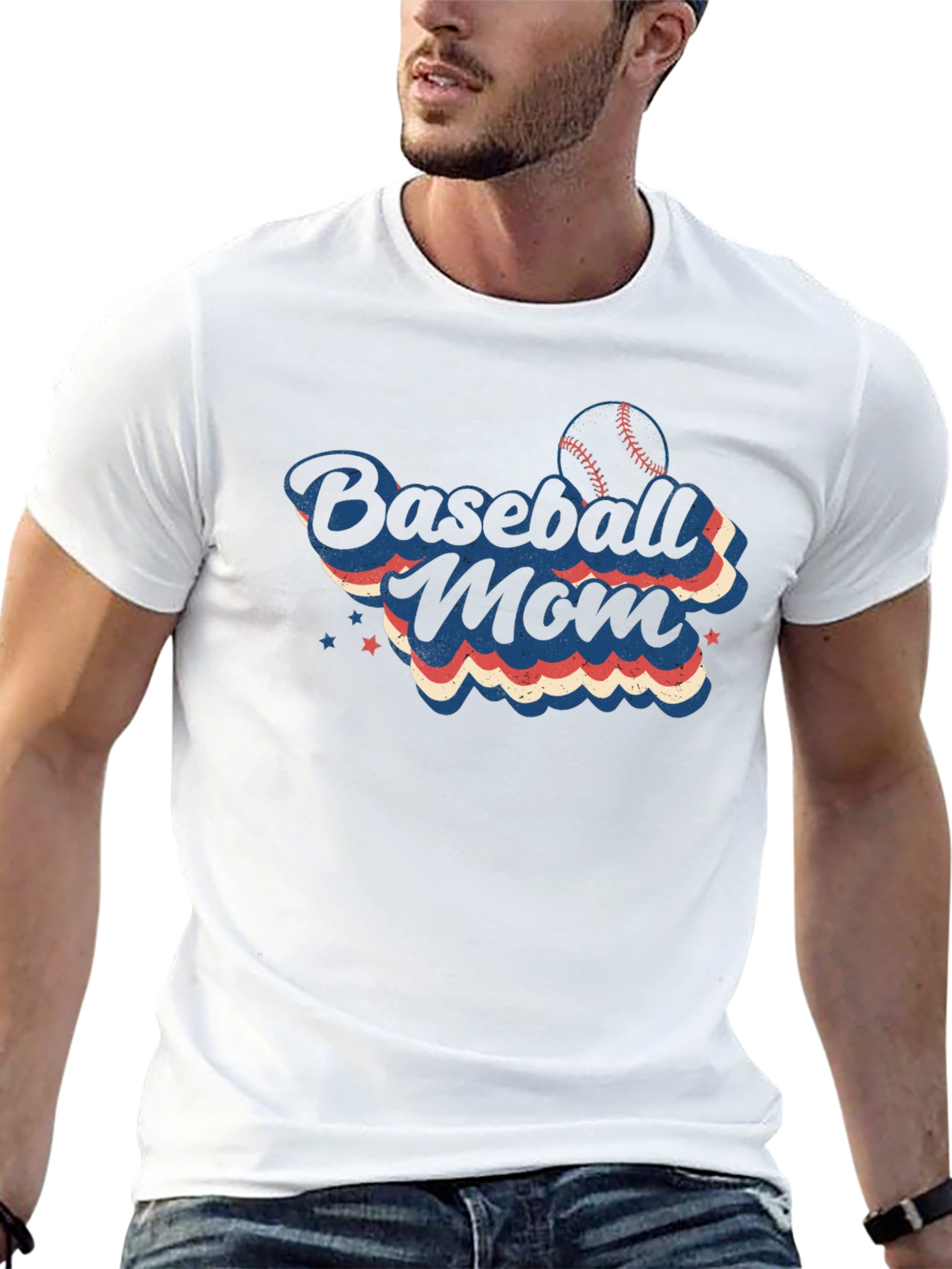 Baseball Mom T-Shirt - Retro Design