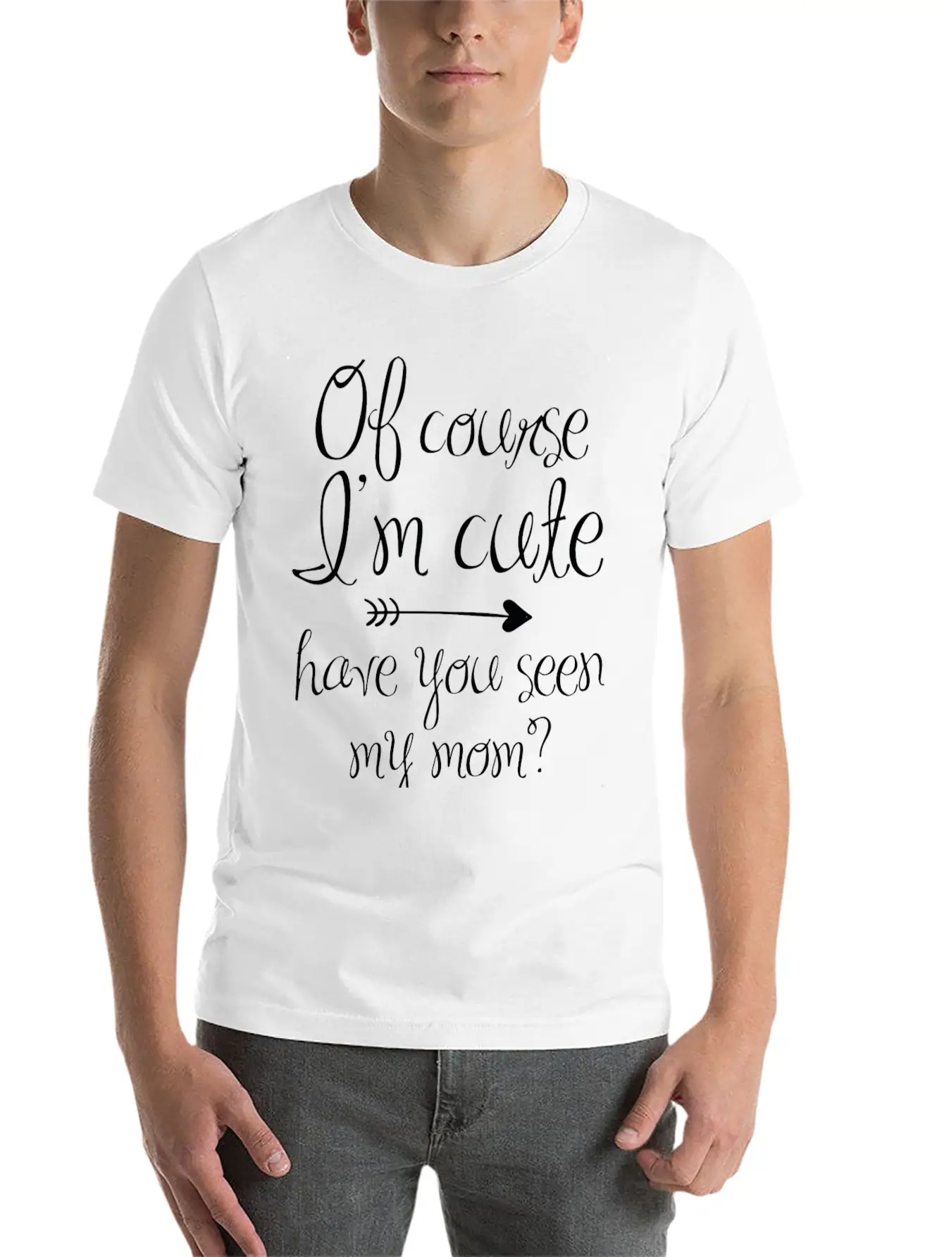 Of Course I'm Cute Unisex Casual T-Shirt – Clean Design For Daily Comfort