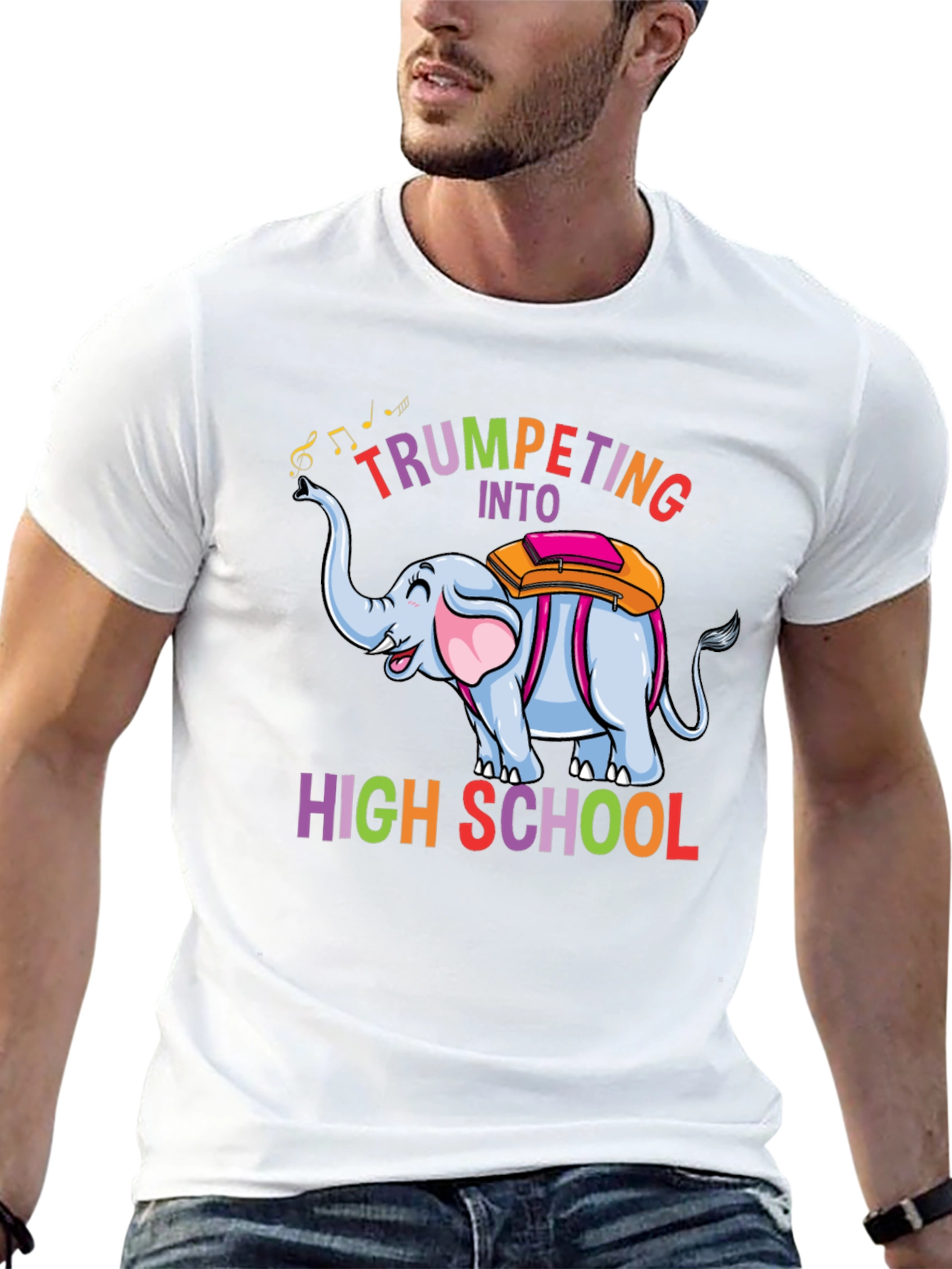Trumpeting Into High School Graphic T-Shirt