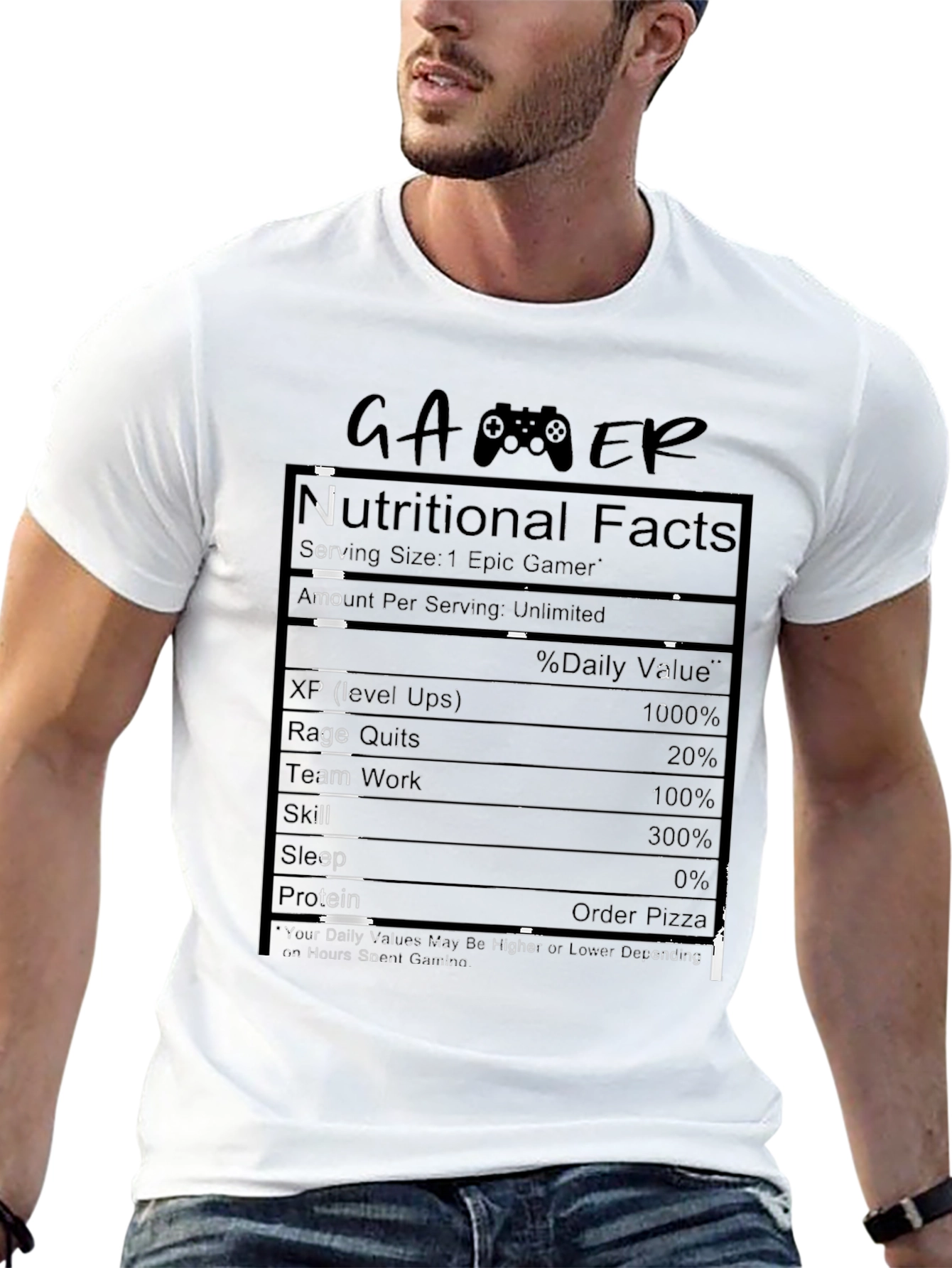 Gamer Nutritional Facts T-Shirt