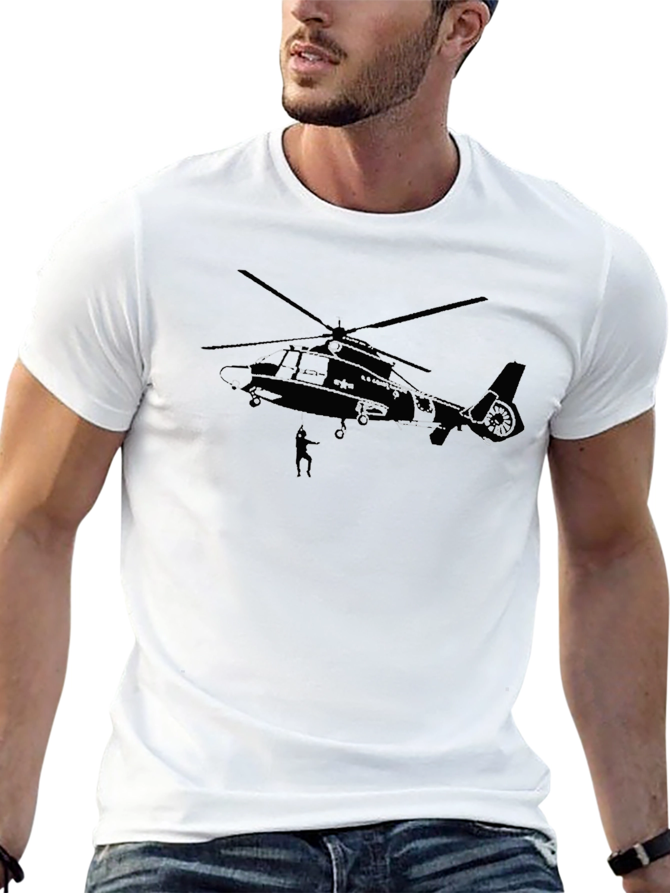 Military Helicopter Design Tee