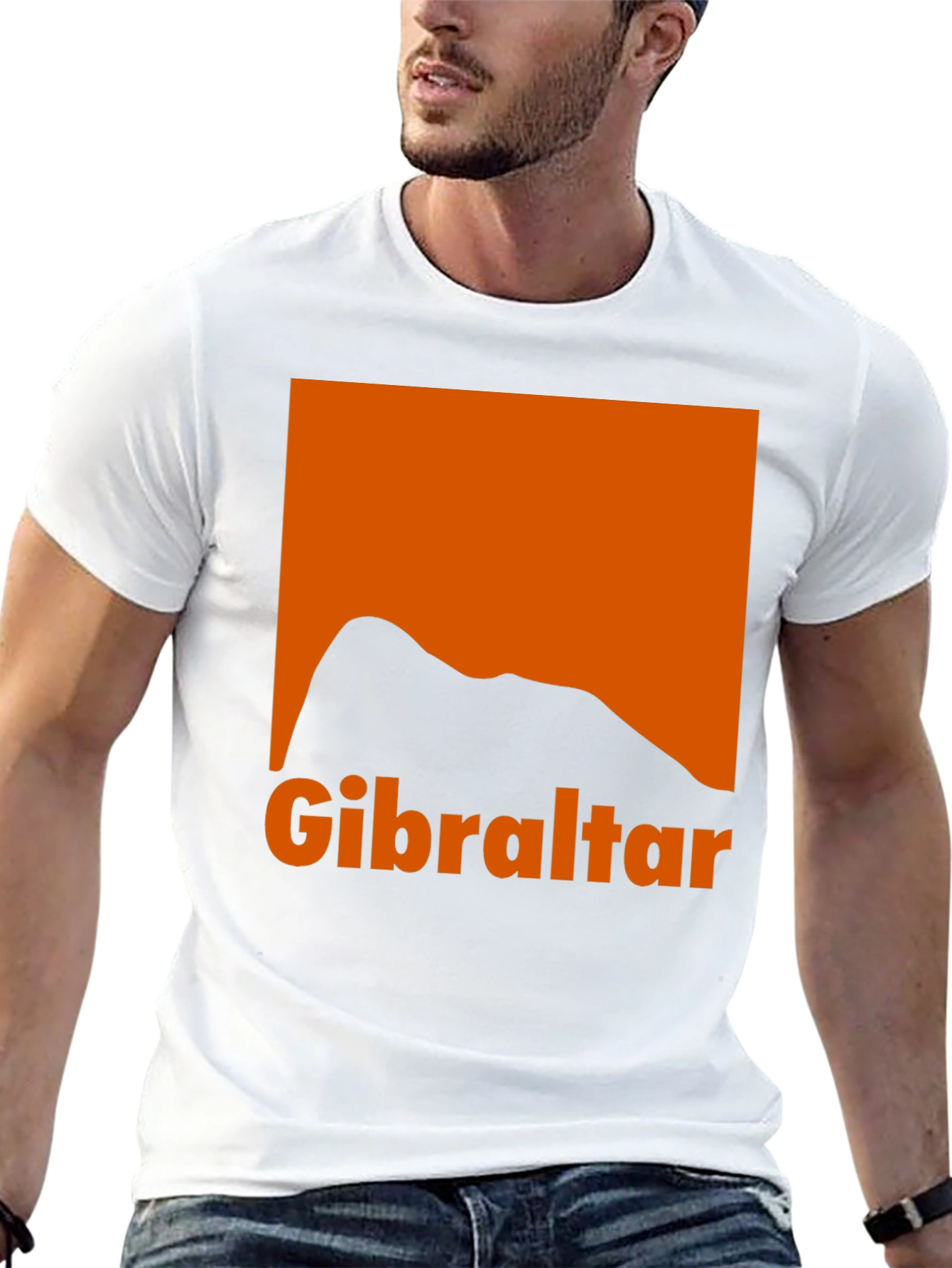 Gibraltar Graphic Tee - Black Cotton T-Shirt