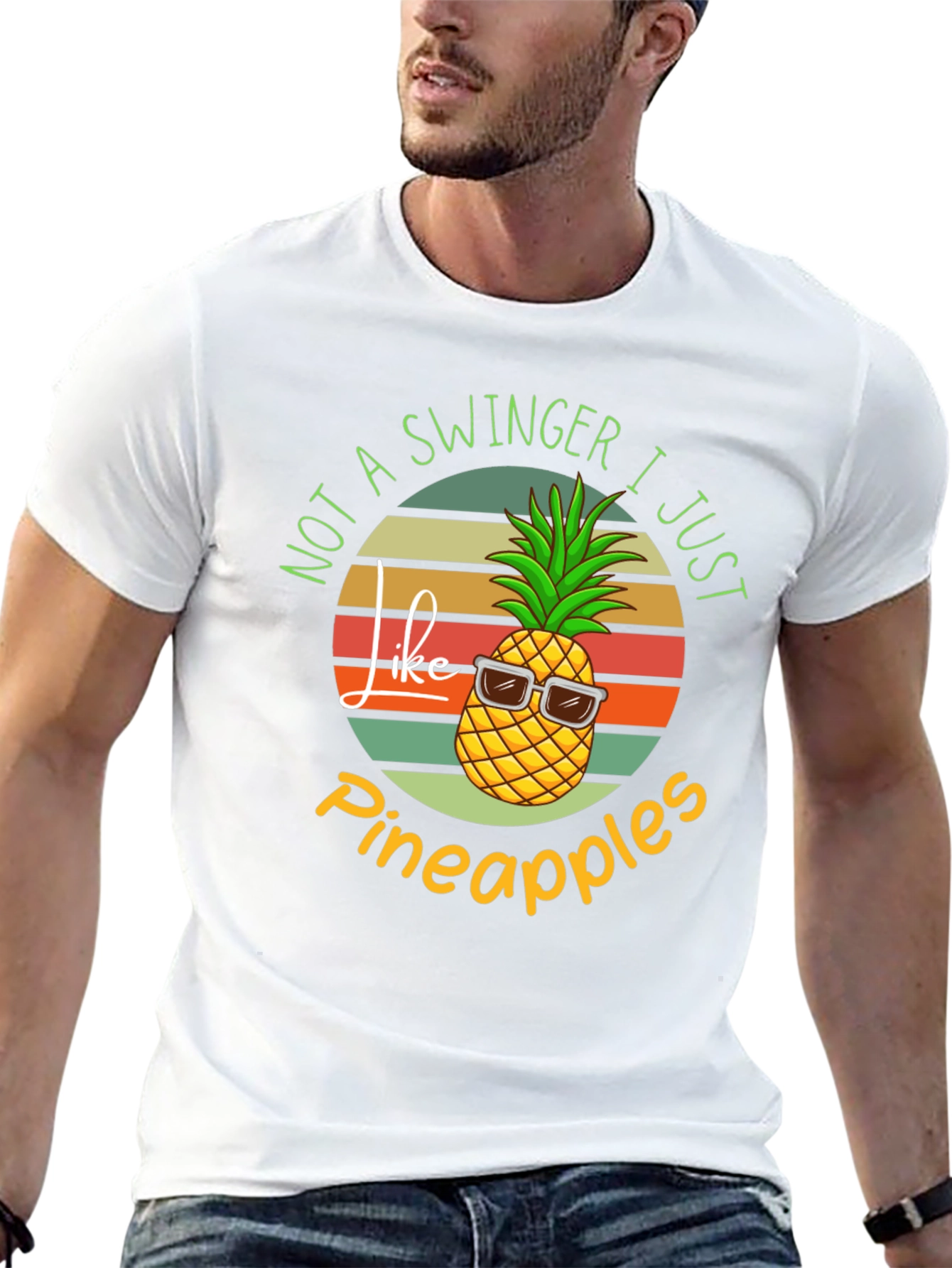 Funny Pineapple Graphic T-Shirt