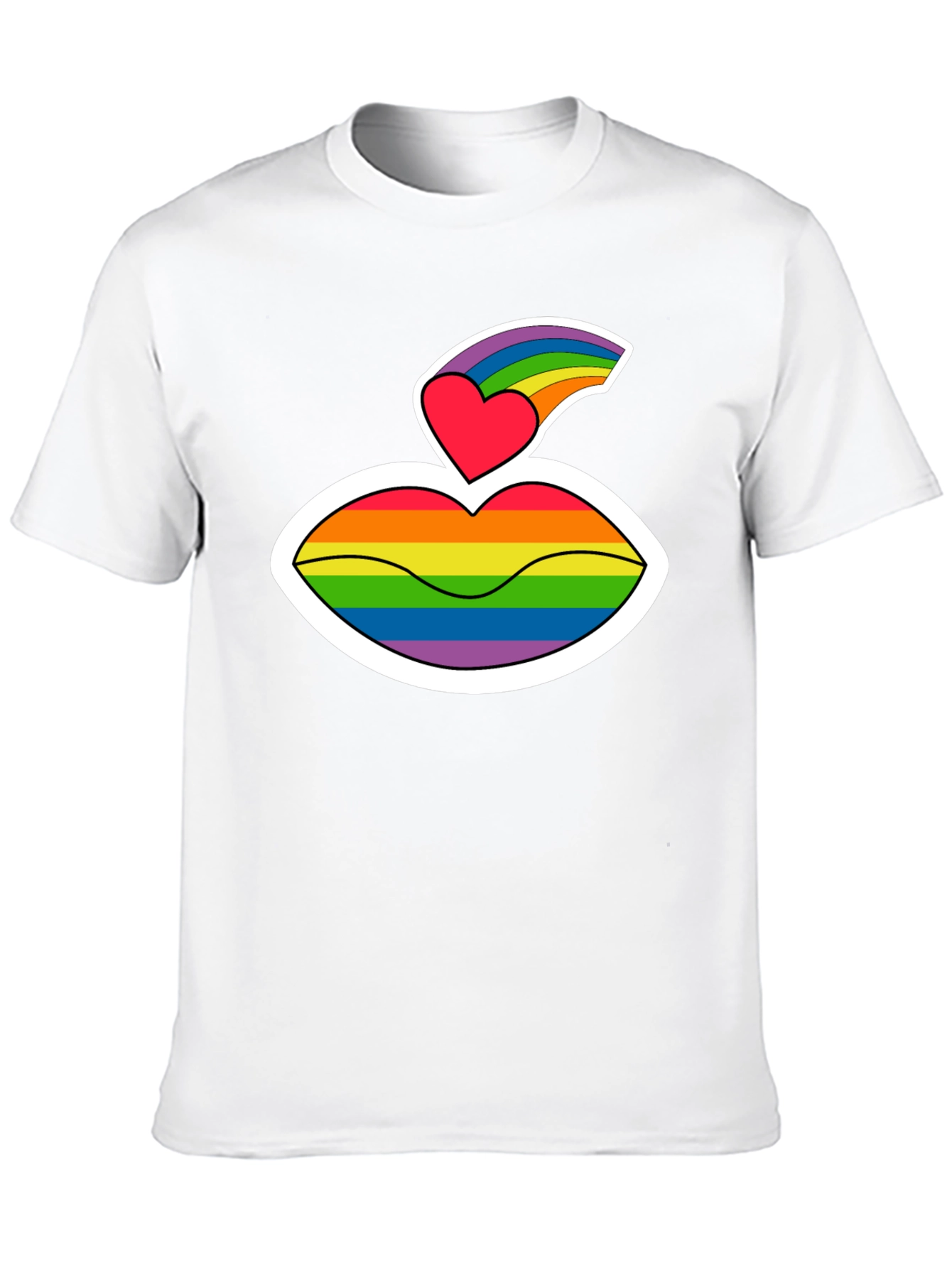 Pride Lips Graphic T-Shirt - LGBTQ+ Love