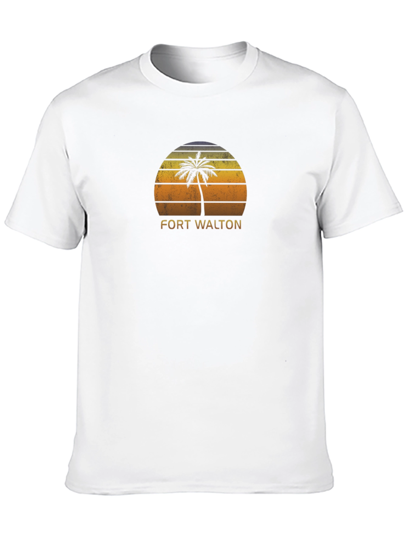 Fort Walton Beach Palm Tree Sunset T-Shirt