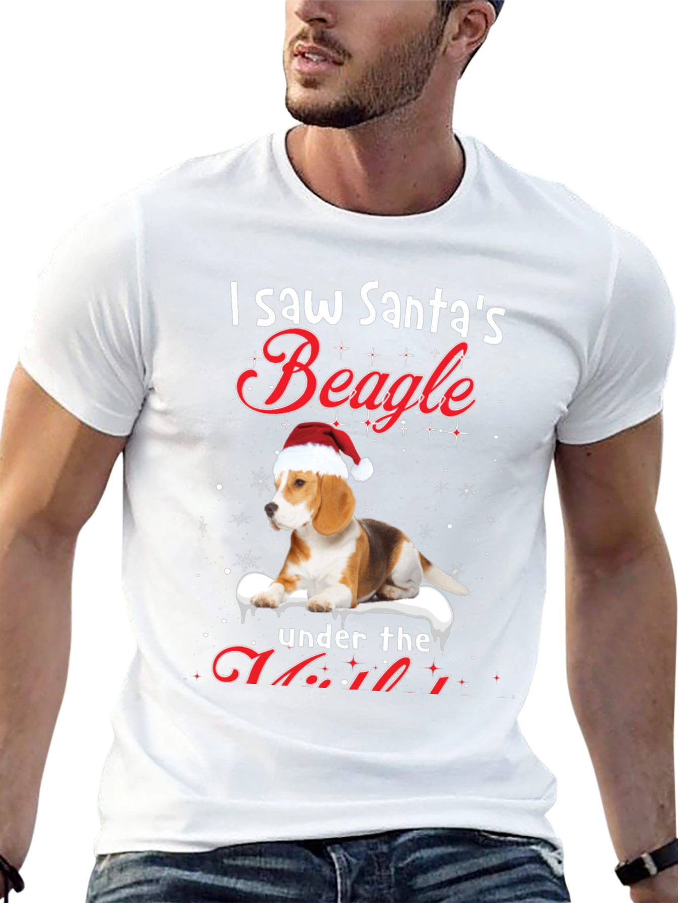 Santas Beagle Christmas T-Shirt