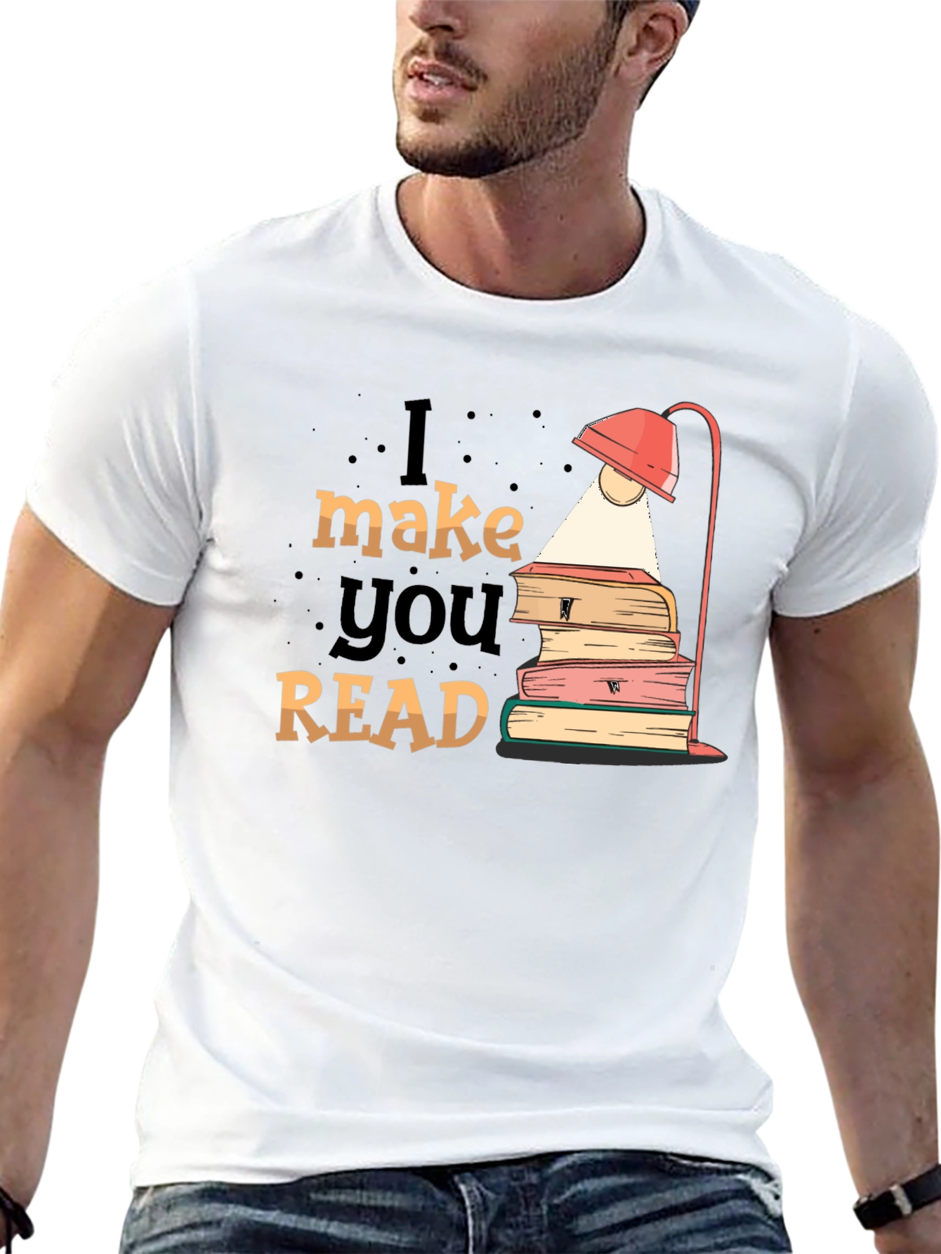 I Make You Read T-Shirt Black Graphic Tee