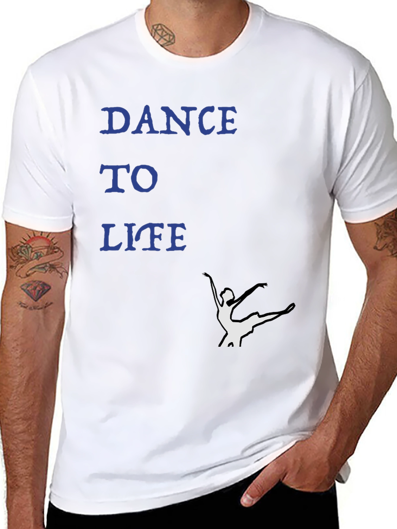 Dance to Life Black Graphic Tee