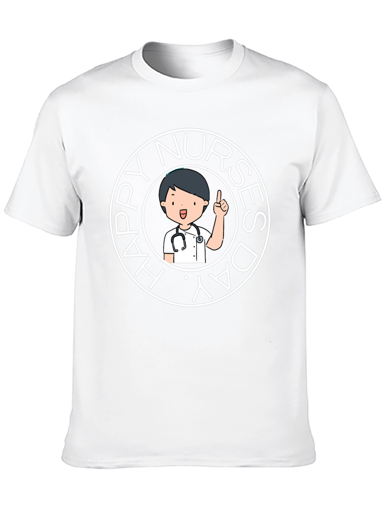 Happy Nurses Day T-Shirt | Round Design