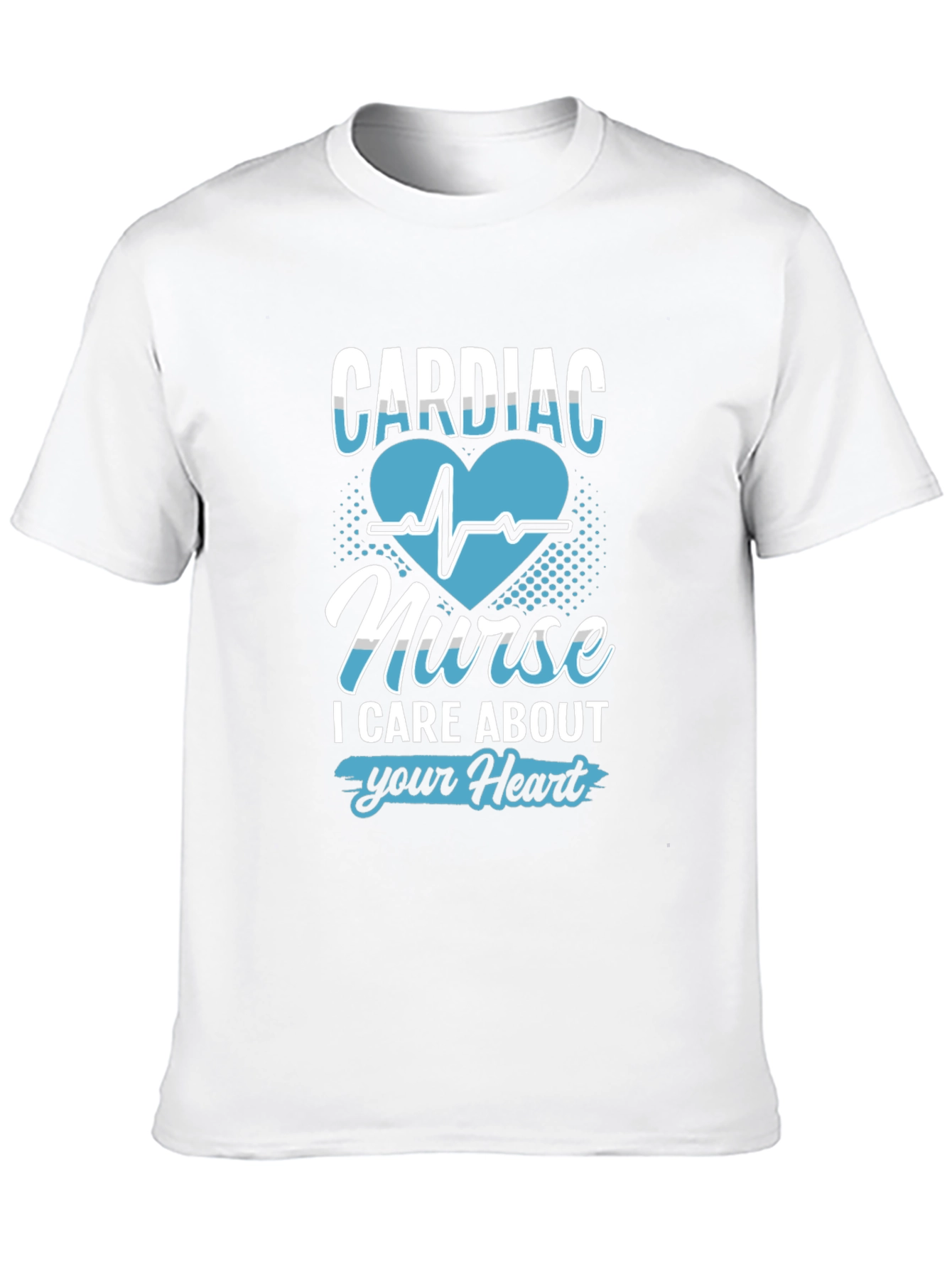 Cardiac Nurse Heartbeat Graphic T-Shirt