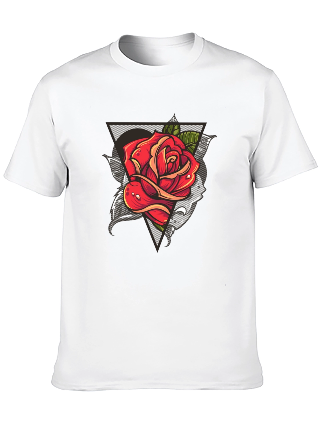Rose Graphic Black T-Shirt - Modern Streetwear