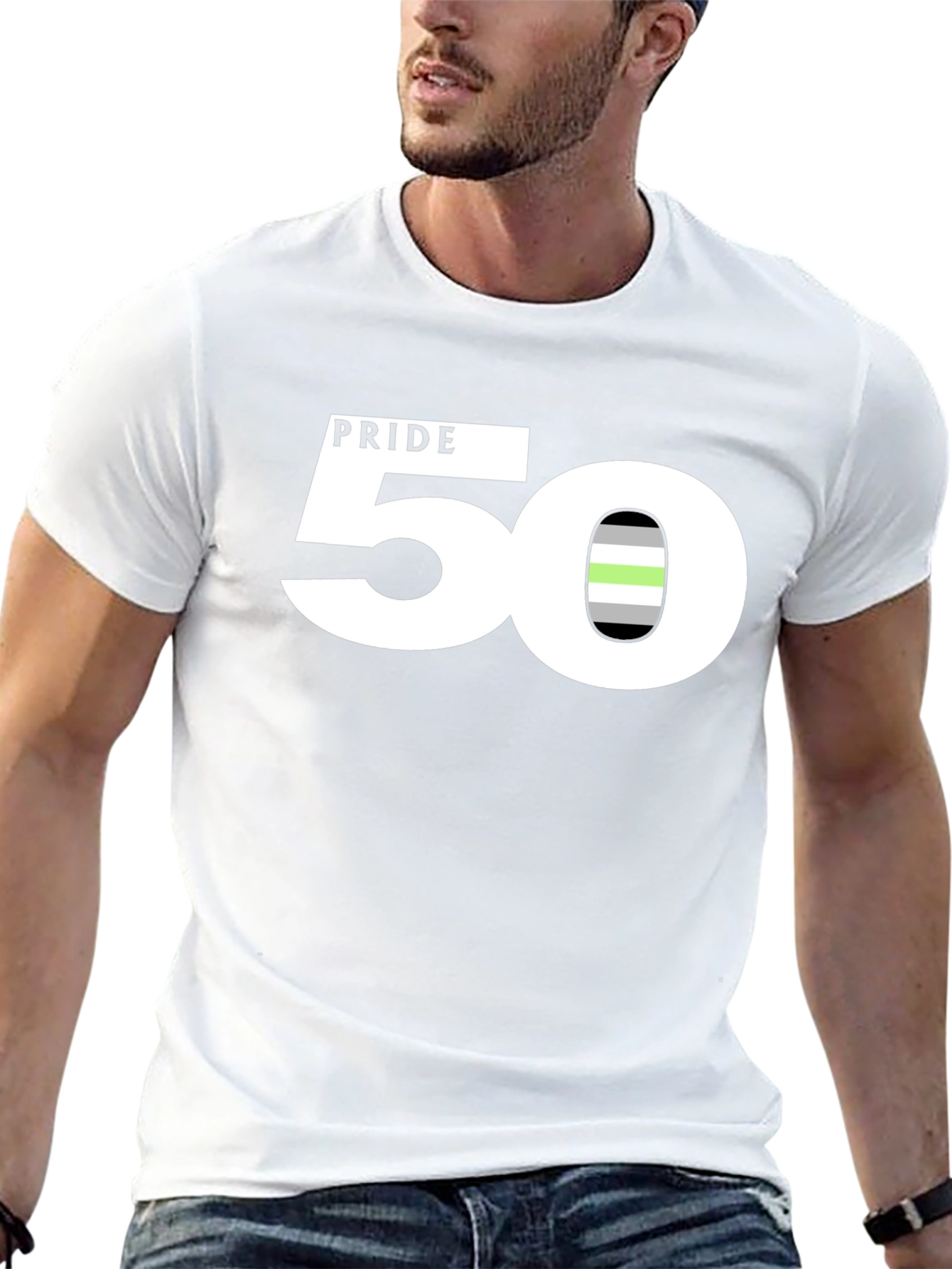 Agender Pride 50 T-Shirt - Celebrate Diversity