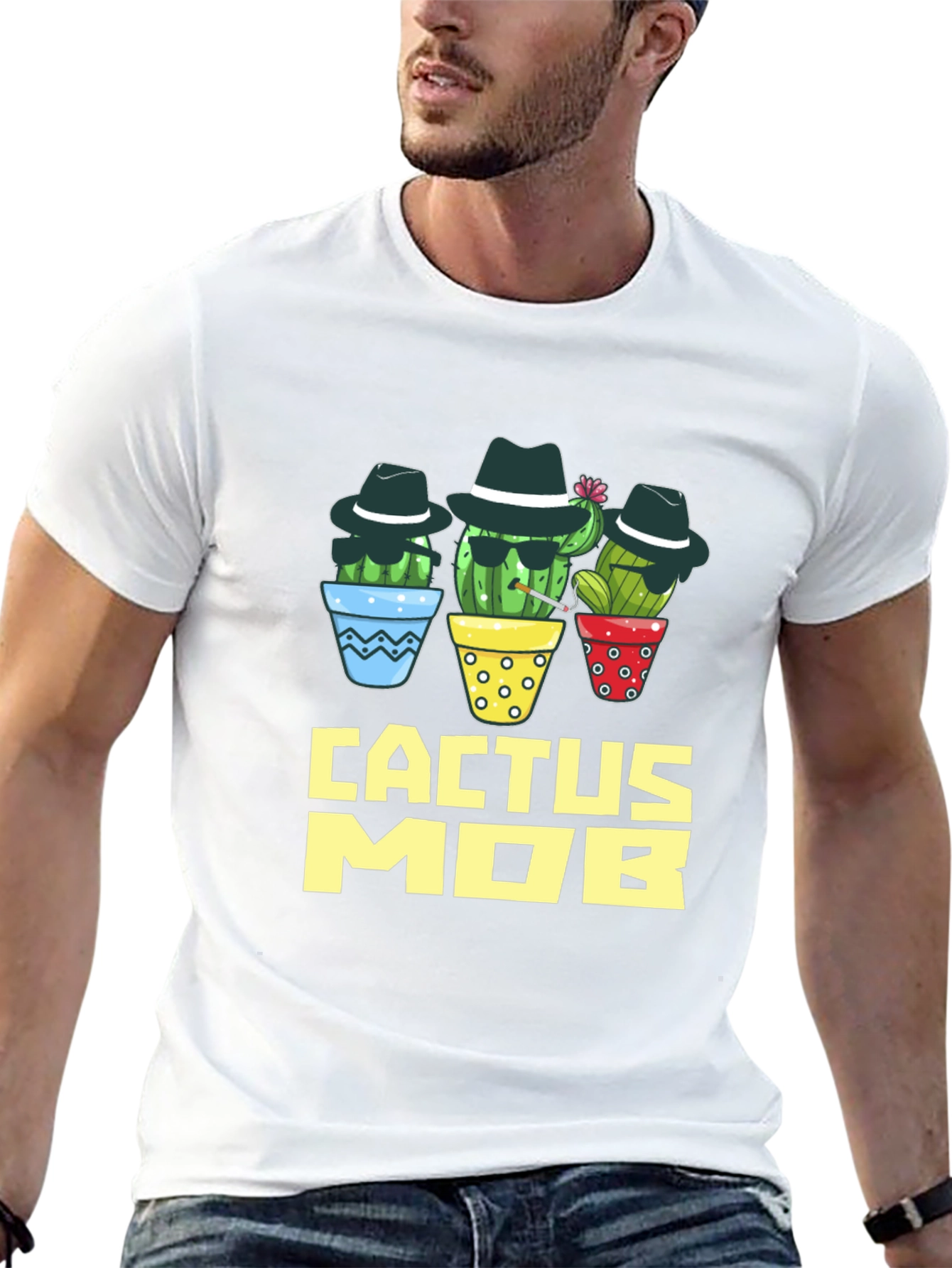 Cactus Mob Graphic T-Shirt