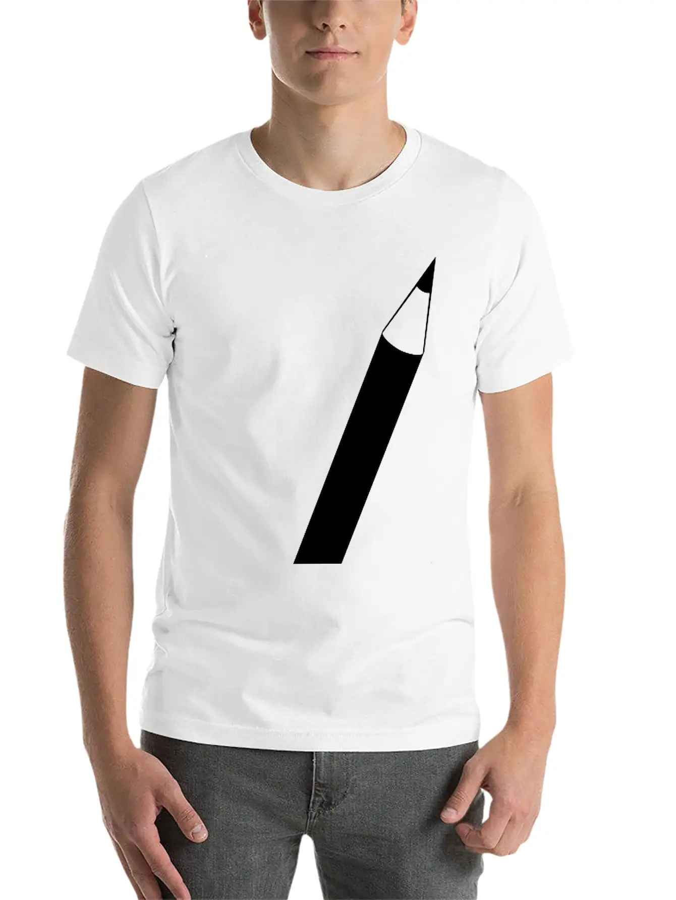 Pencil Unisex Casual T-Shirt – Clean Design For Daily Comfort