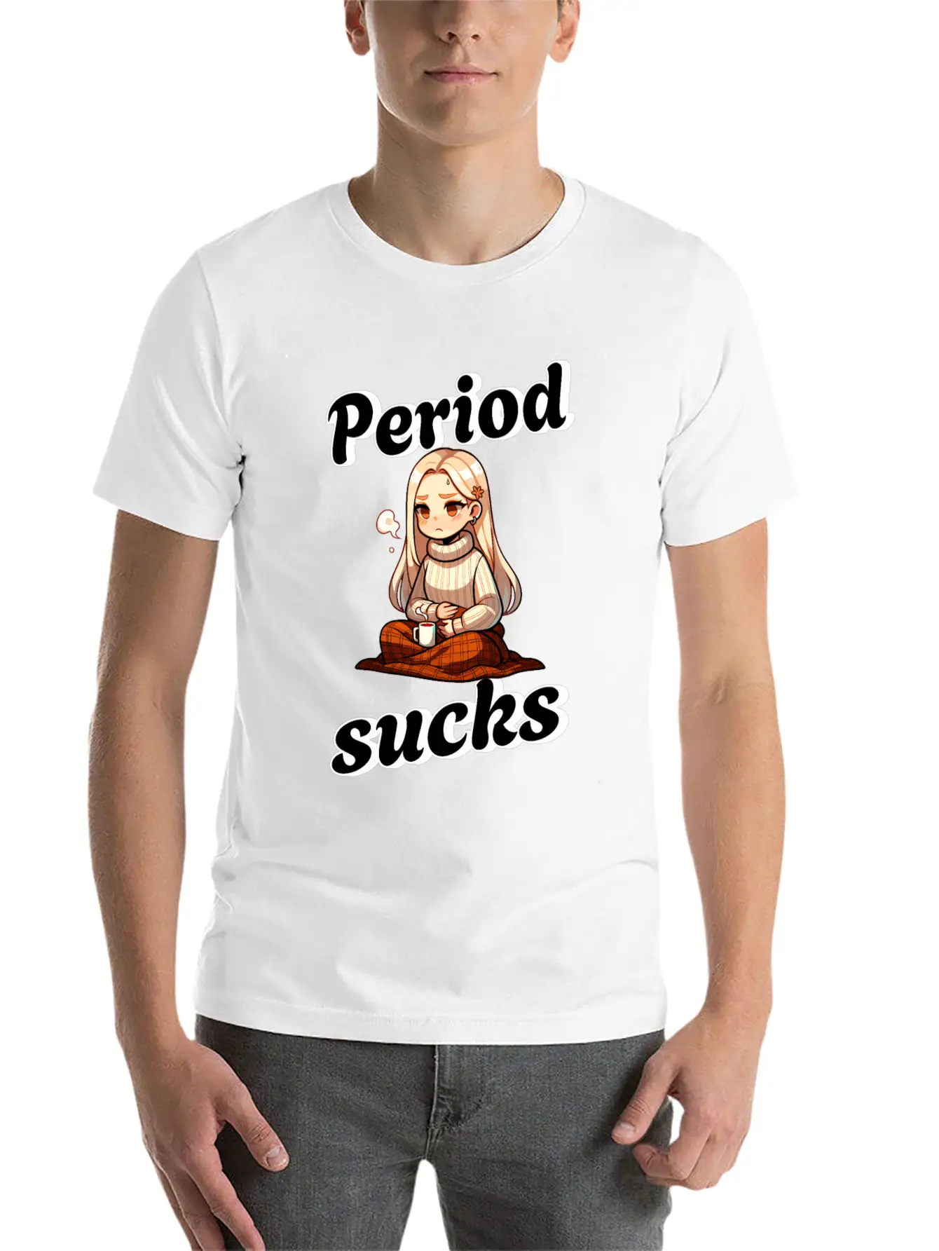 Periode Period Sucks Cozy Comfort Unisex Casual T-Shirt – Clean Design For Daily Comfort