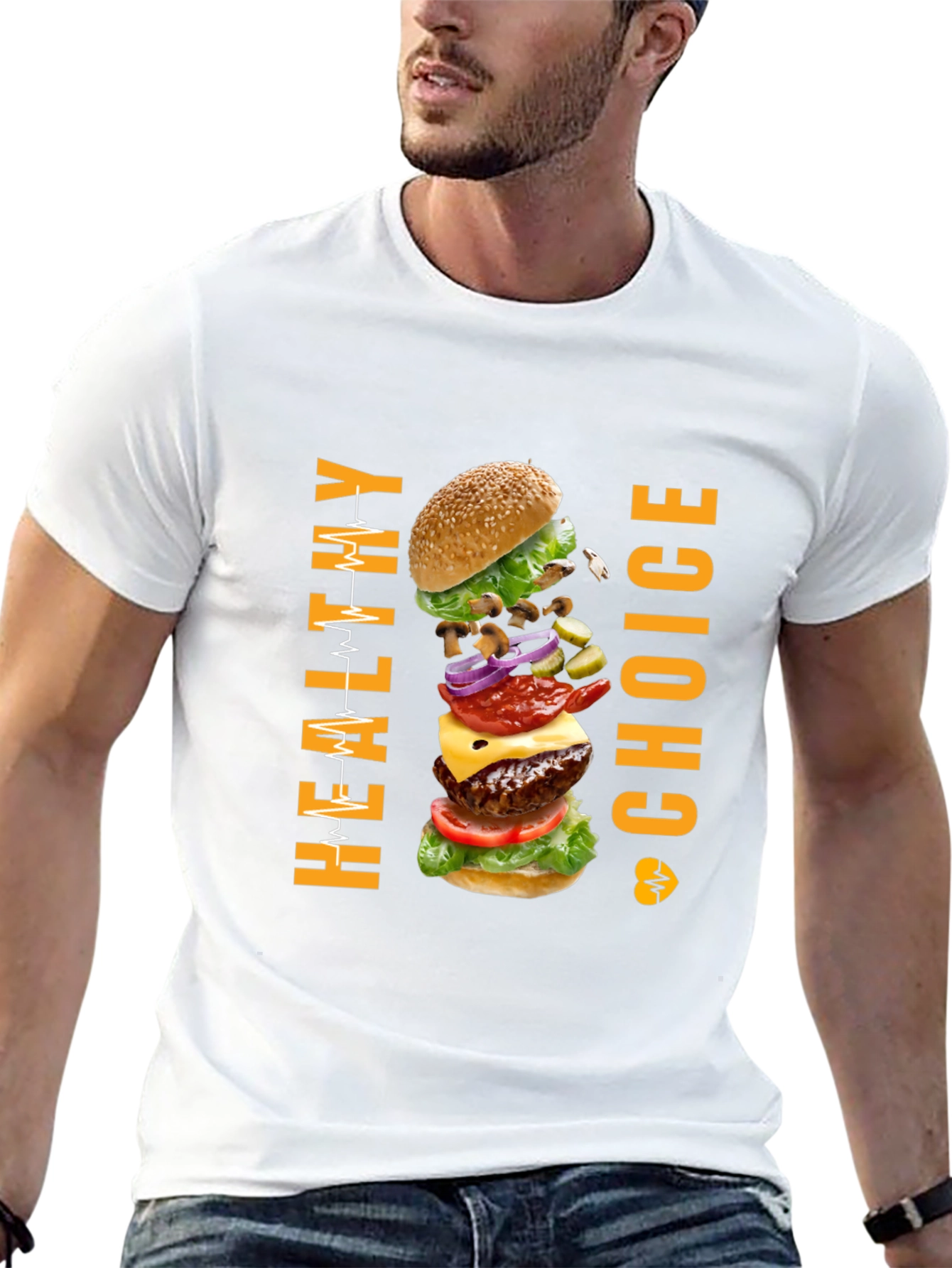 Healthy Choice Burger Graphic T-Shirt