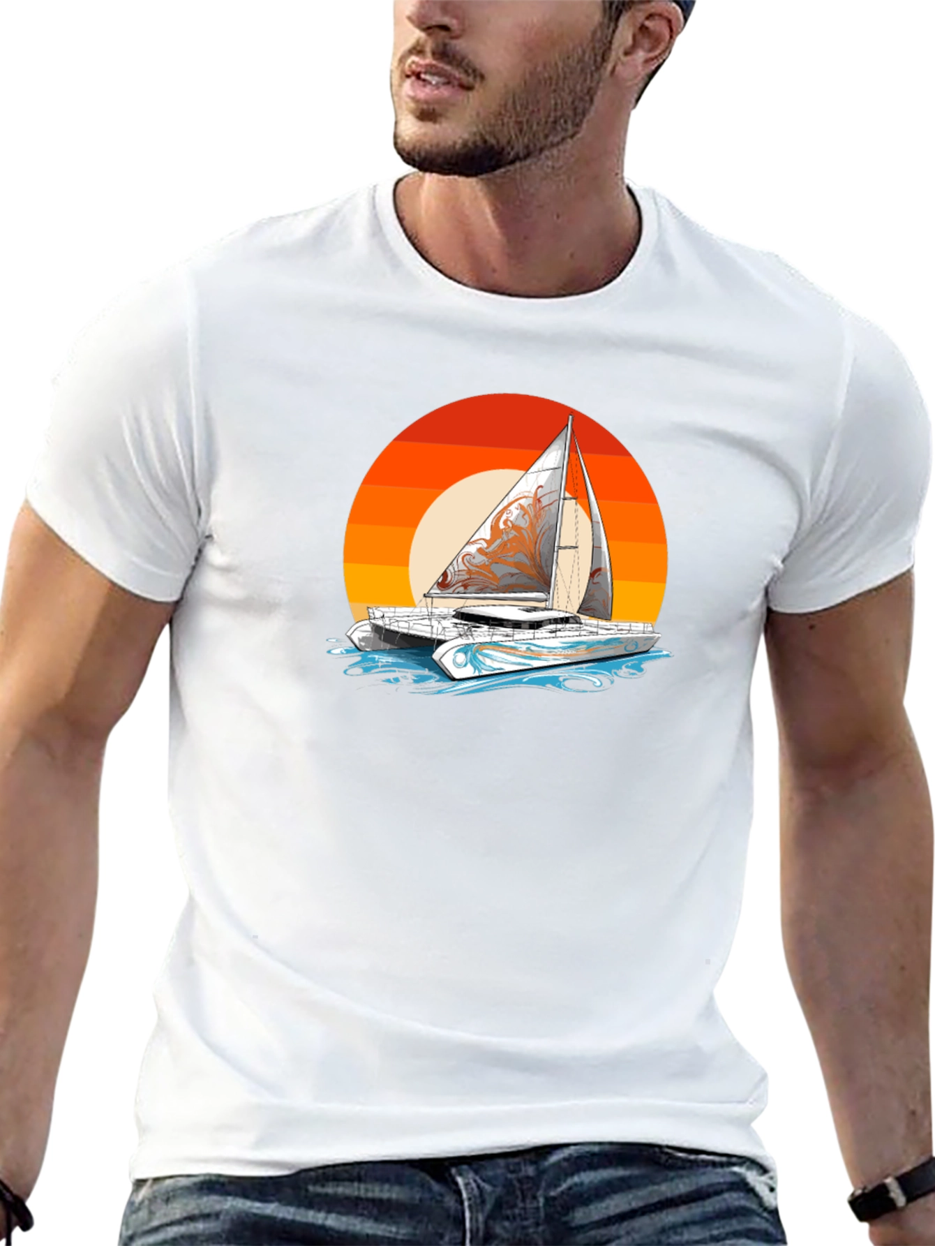 Sunset Sailboat T-Shirt