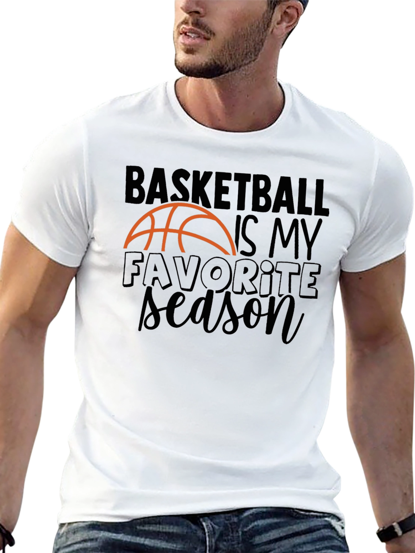 Basketball Season Graphic Tee - Sports Fan Apparel