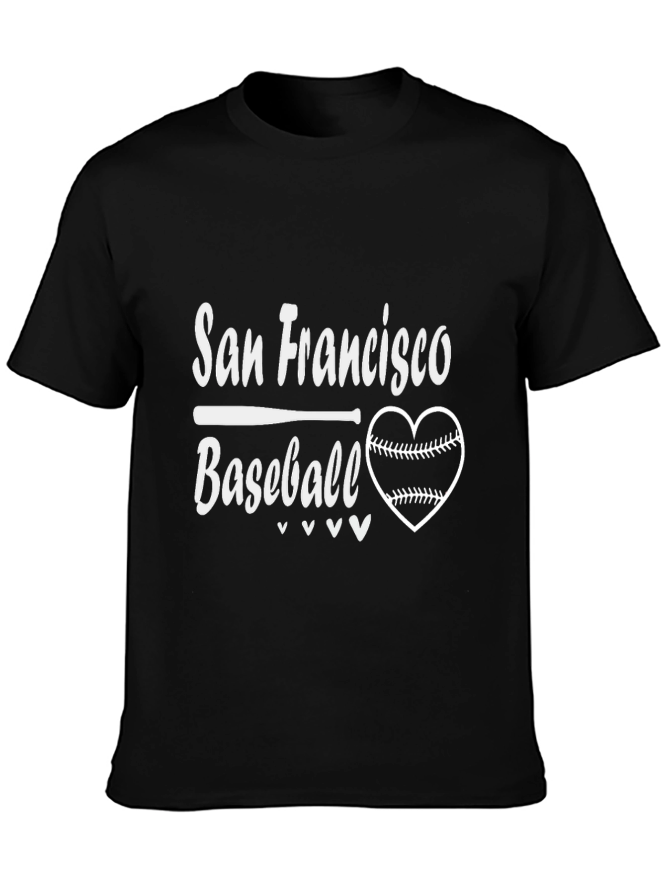 San Francisco Baseball Heart Graphic Tee