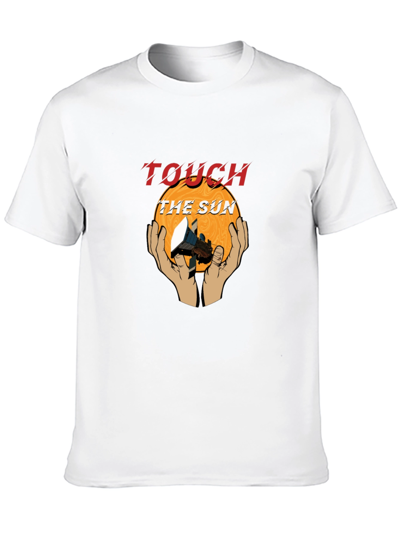 Touch the Sun Graphic Tee - Stylish Black T-Shirt