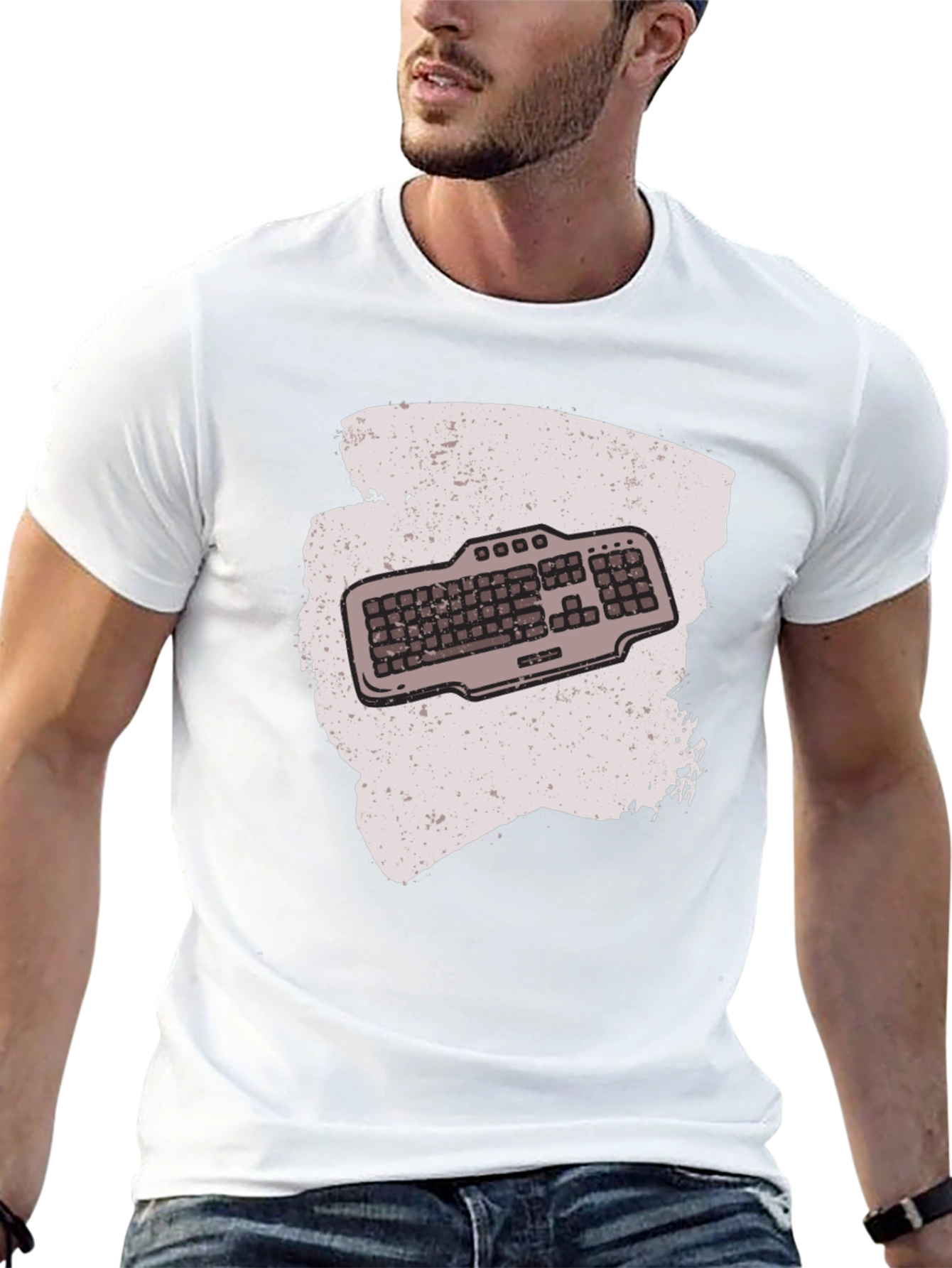 Keyboard Graphic T-Shirt - Gamer Style