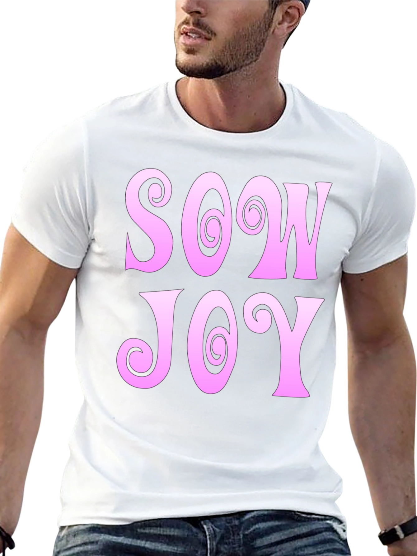 Sow Joy Graphic Tee - Black Cotton Comfort