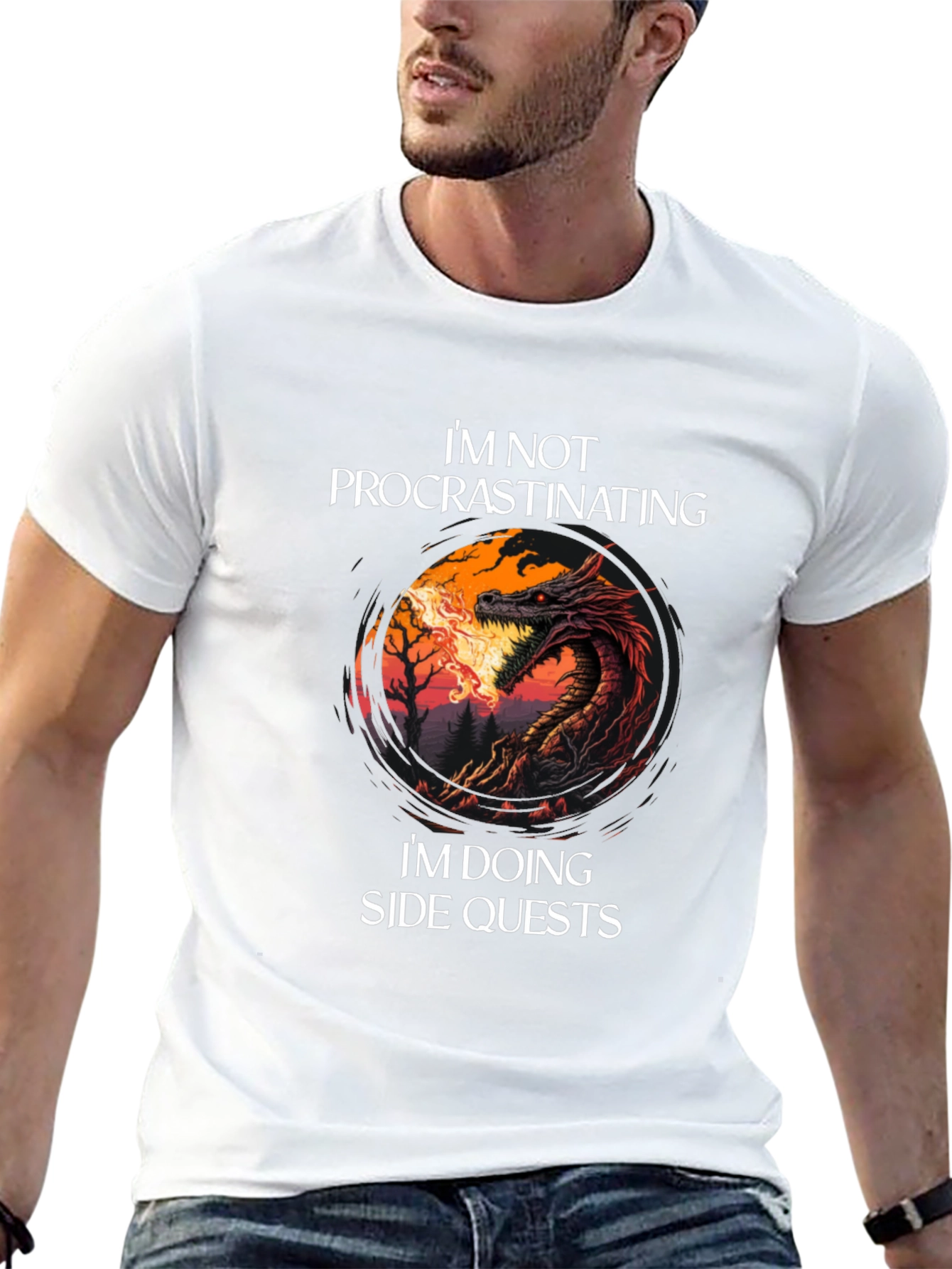 Im Not Procrastinating Dragon T-Shirt
