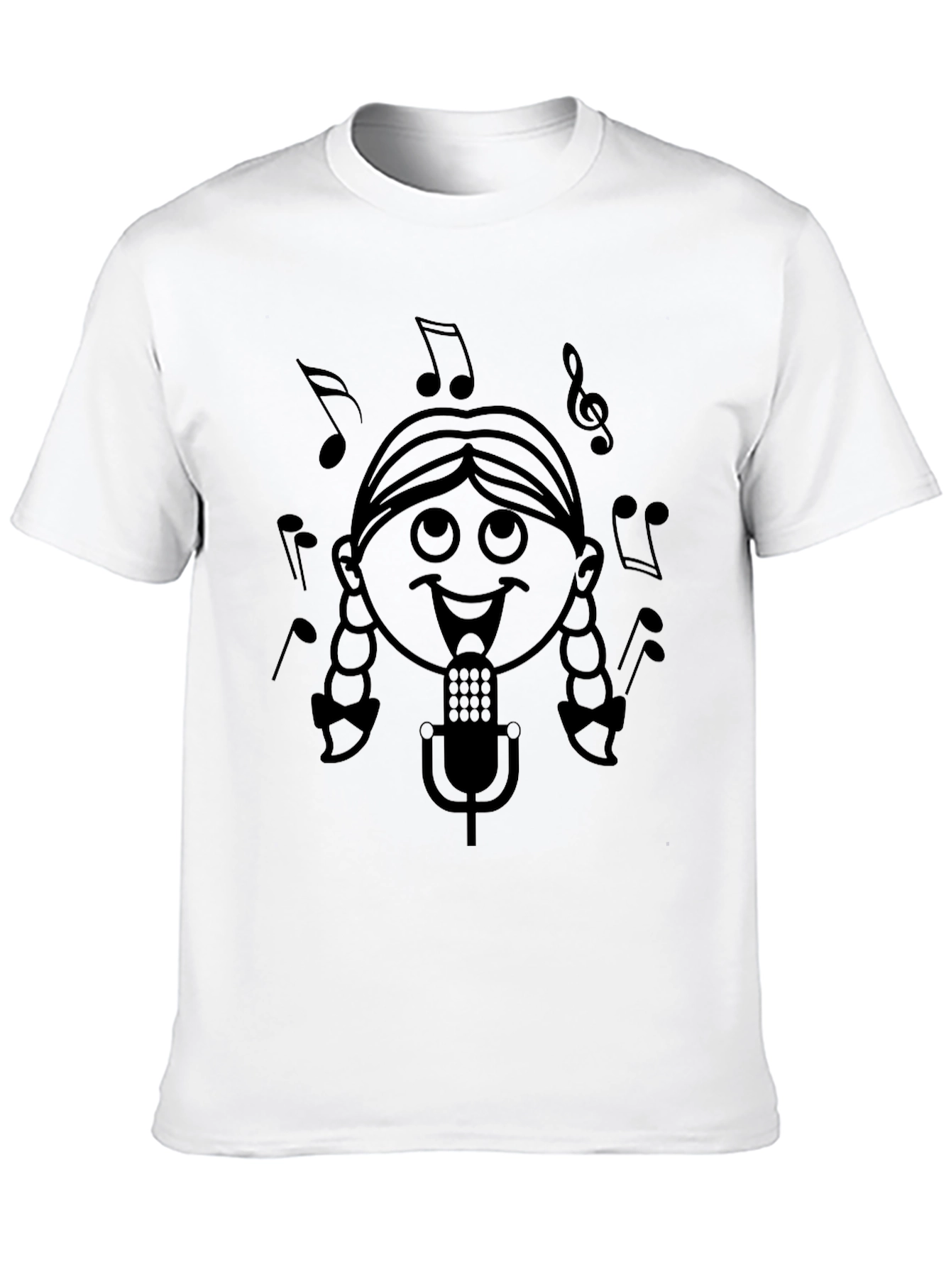 Singing Girl Black T-Shirt