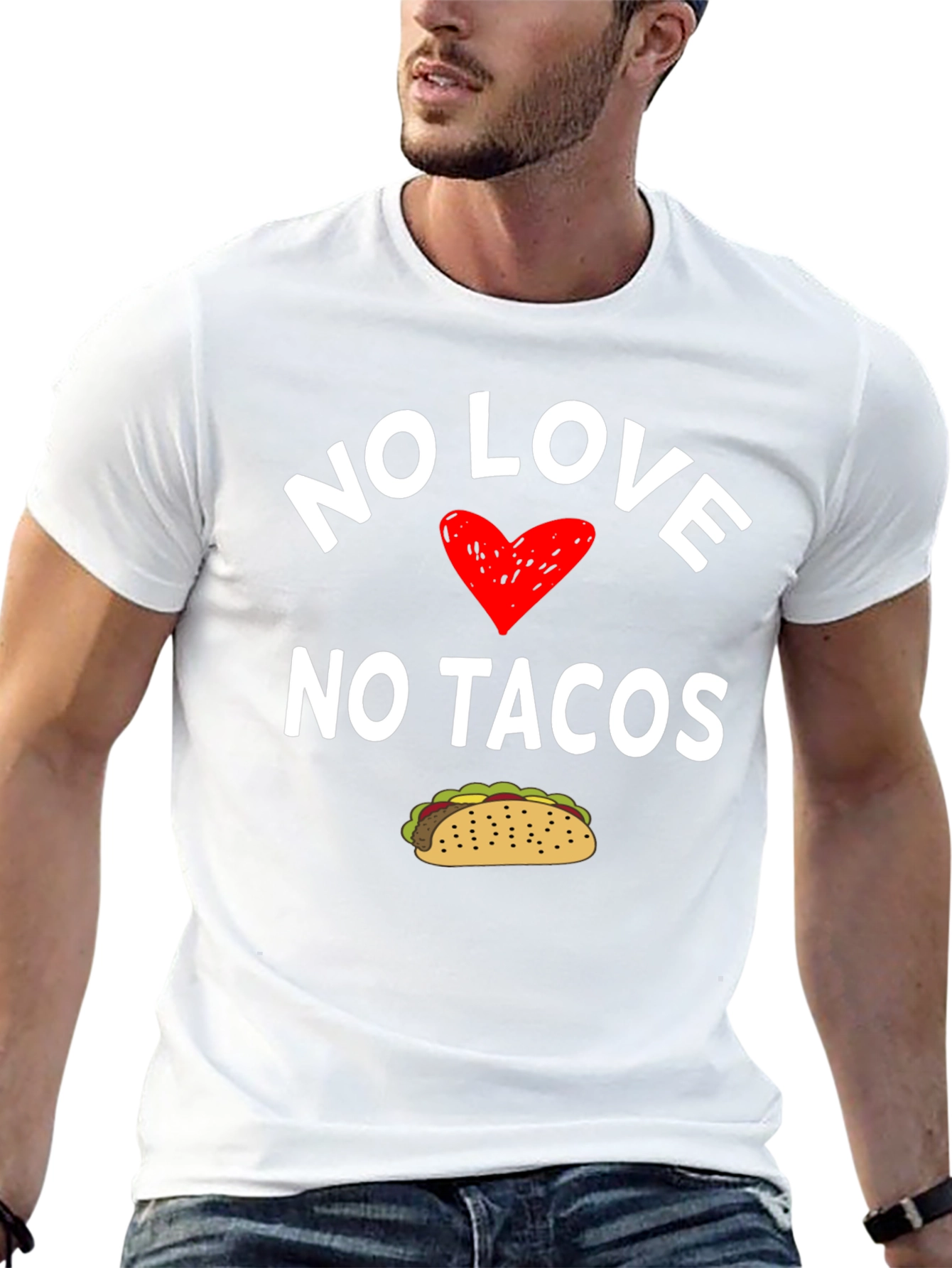 No Love No Tacos Graphic T-Shirt