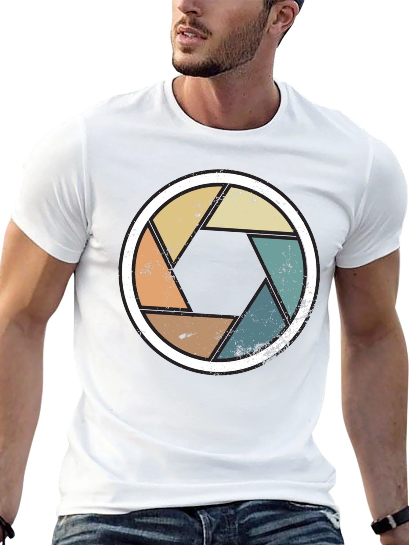 Retro Camera Aperture T-Shirt - Photographer Gift
