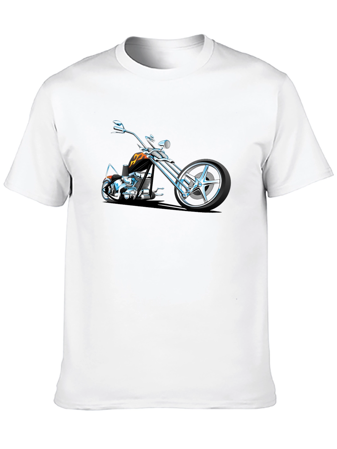 Cool Motorcycle Graphic Tee - Black