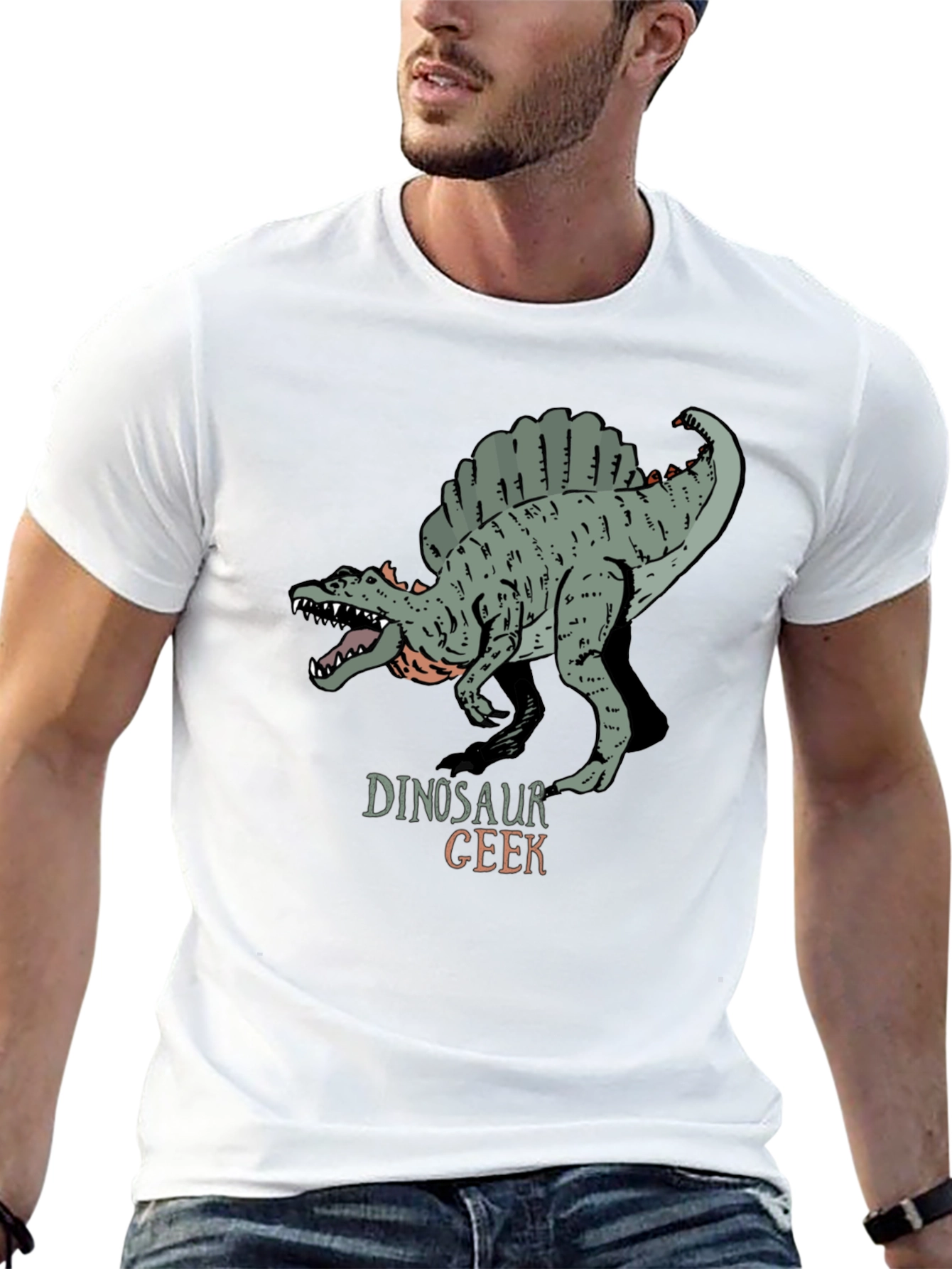 Dinosaur Geek Graphic T-Shirt